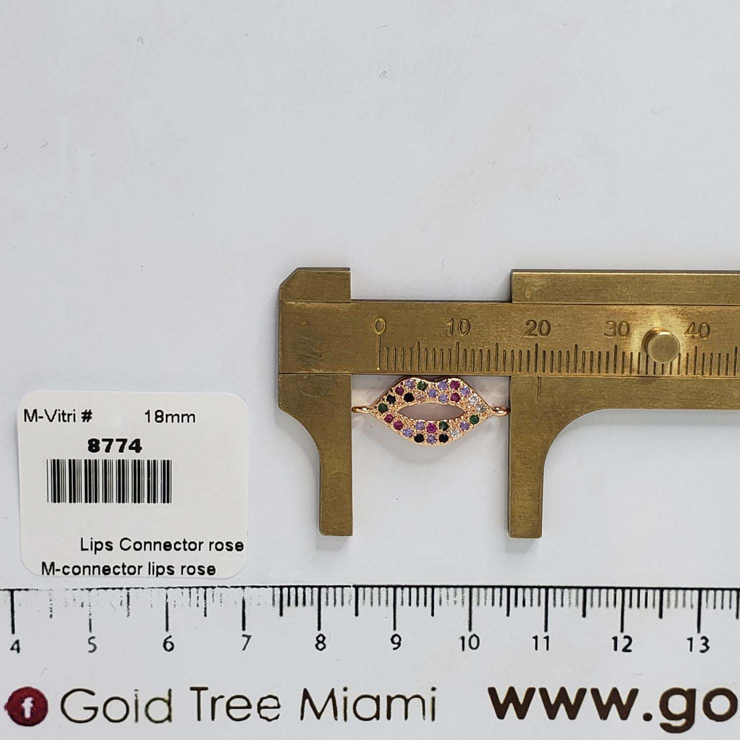 8774 Rose Lips Connector