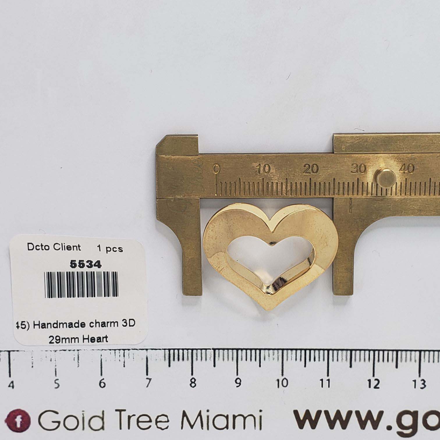 5534 Handmade Heart Charm
