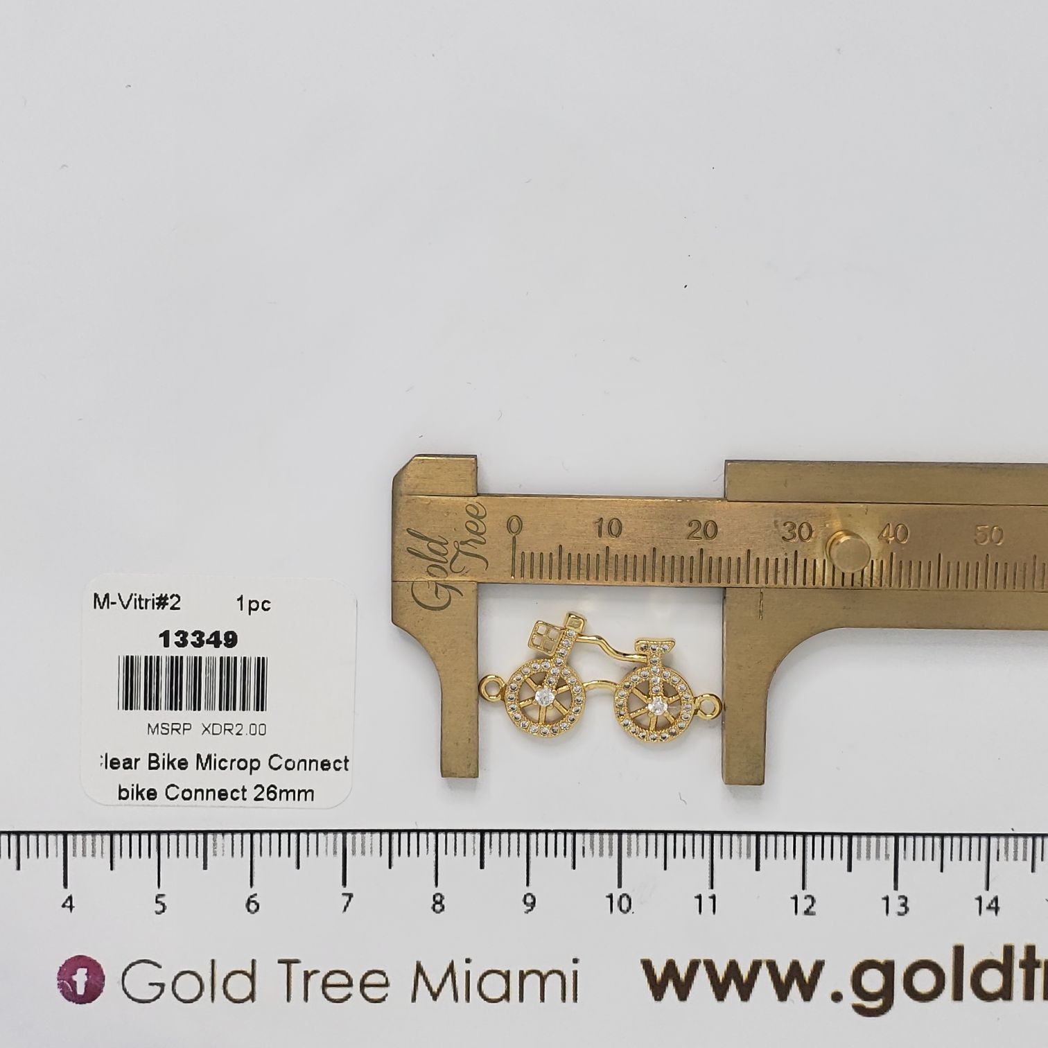 13349 Conector de Bicicleta Micropavé Transparente