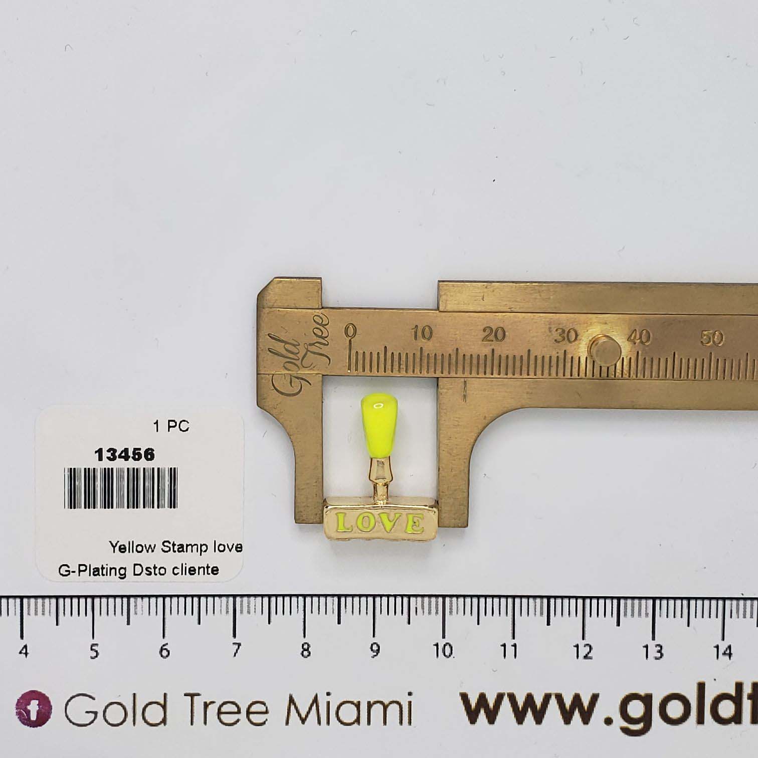 13456 Cadena de Amor con Sello Amarillo