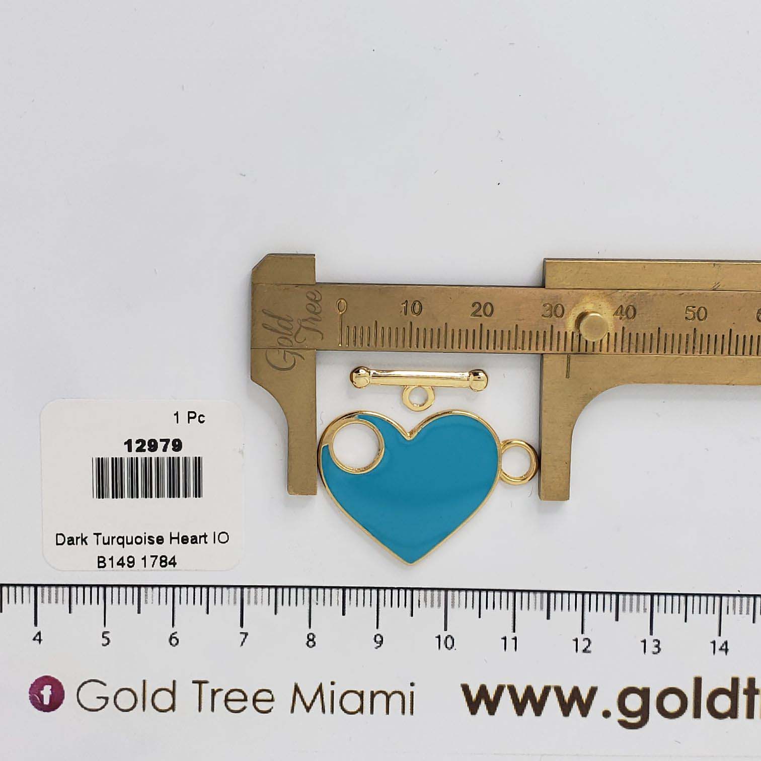 12979 Corazón IO Turquesa Oscuro