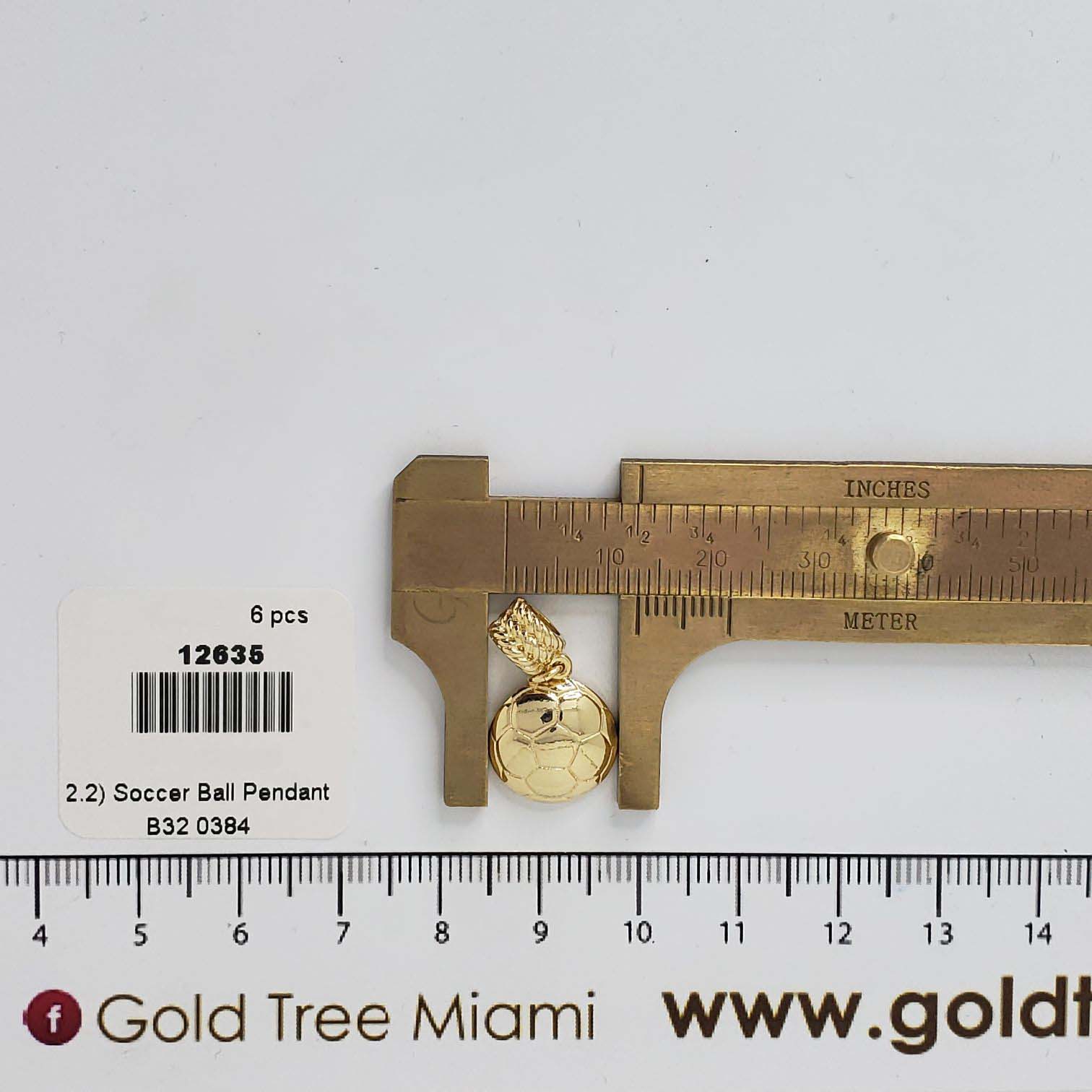 12635 Soccer Ball Pendant