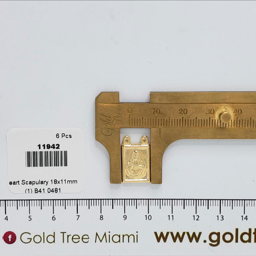 11942 Golden Sacred Heart Scapulary