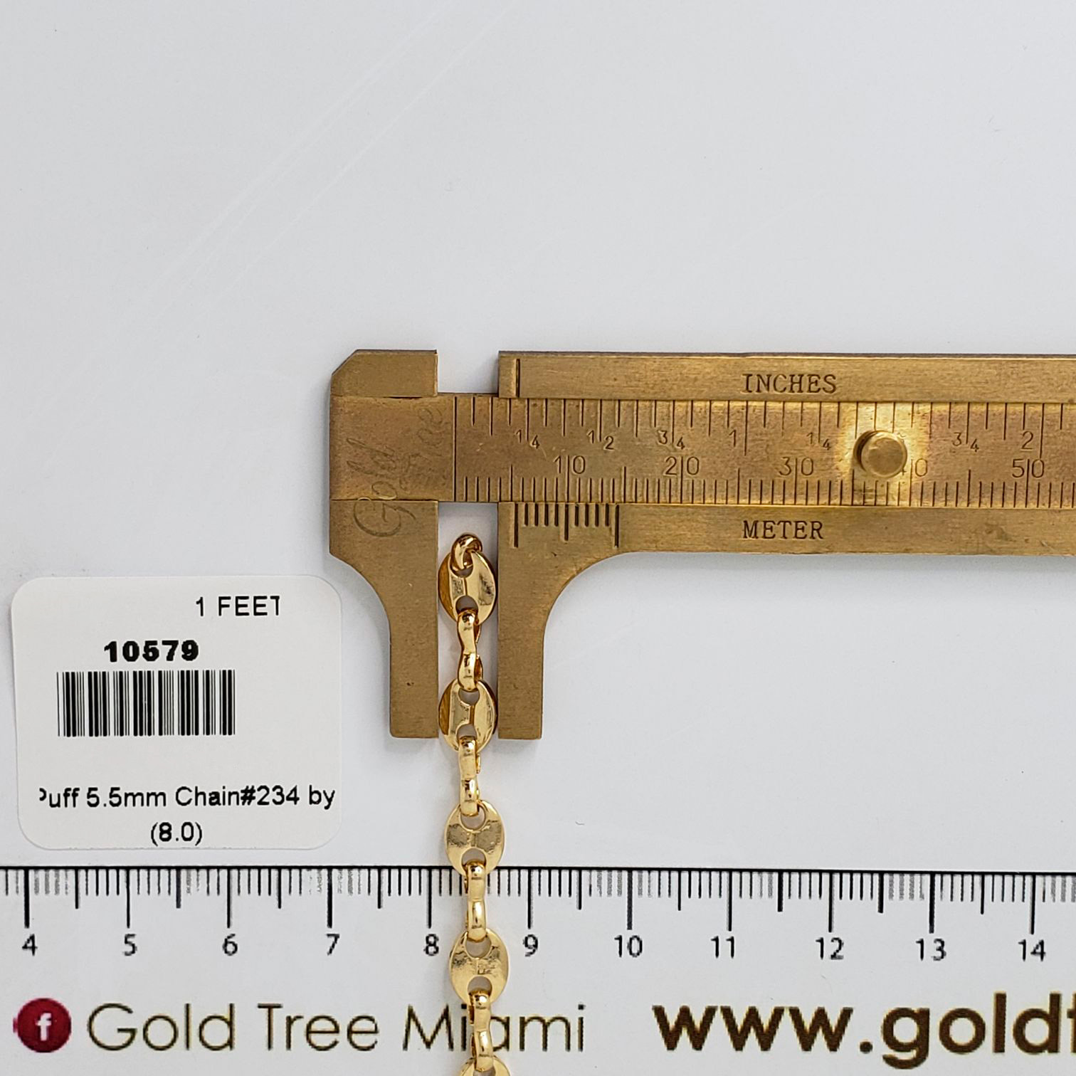 10579 Hollow Puff  Chain#234