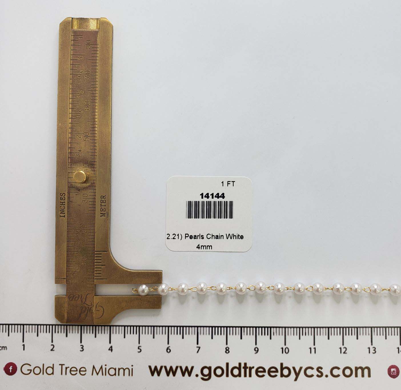 14144 Pearls Chain White