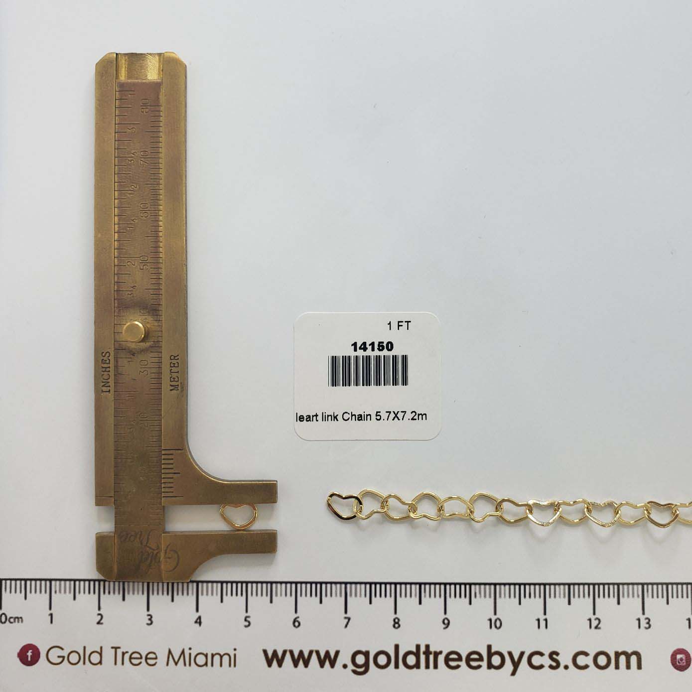 14150 Heart link Chain