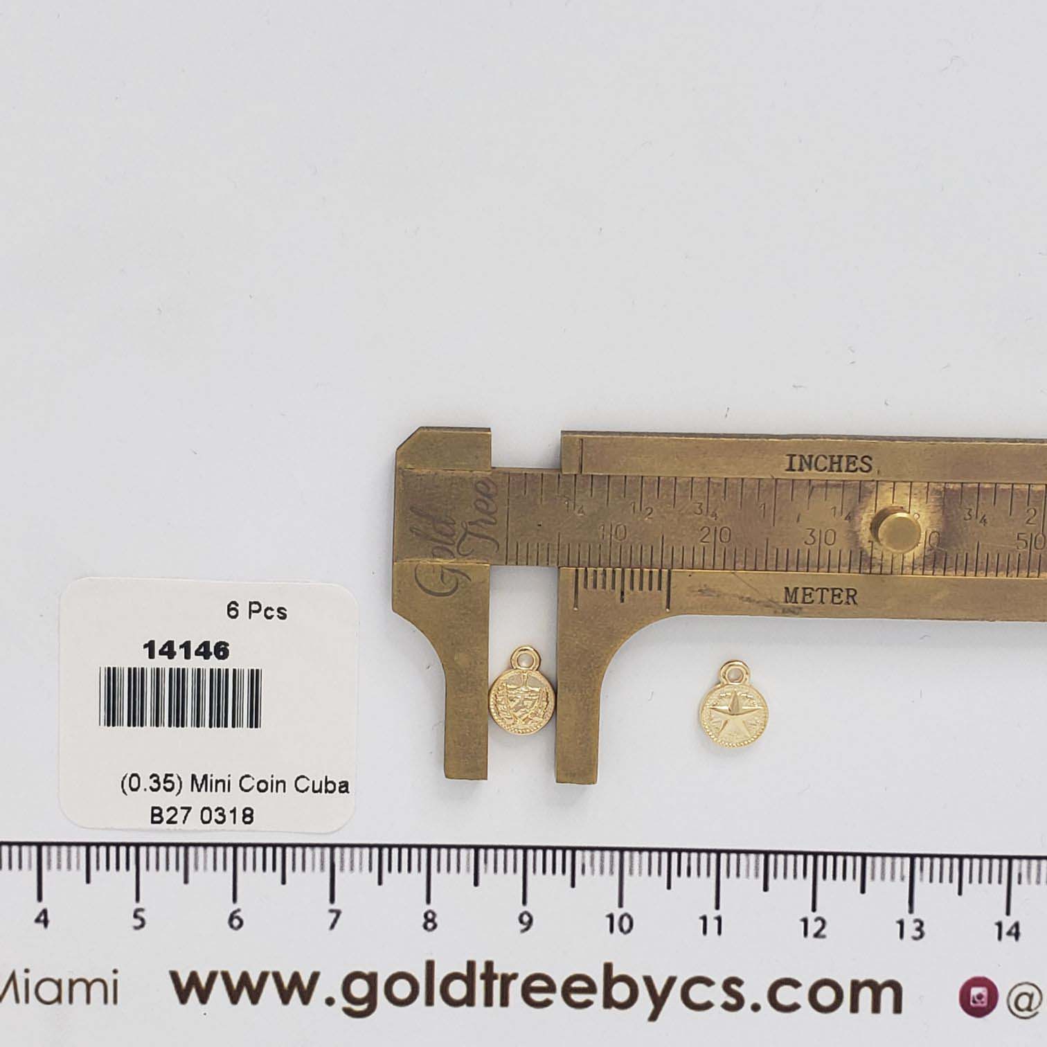 14146 Mini Coin Cuba Charm