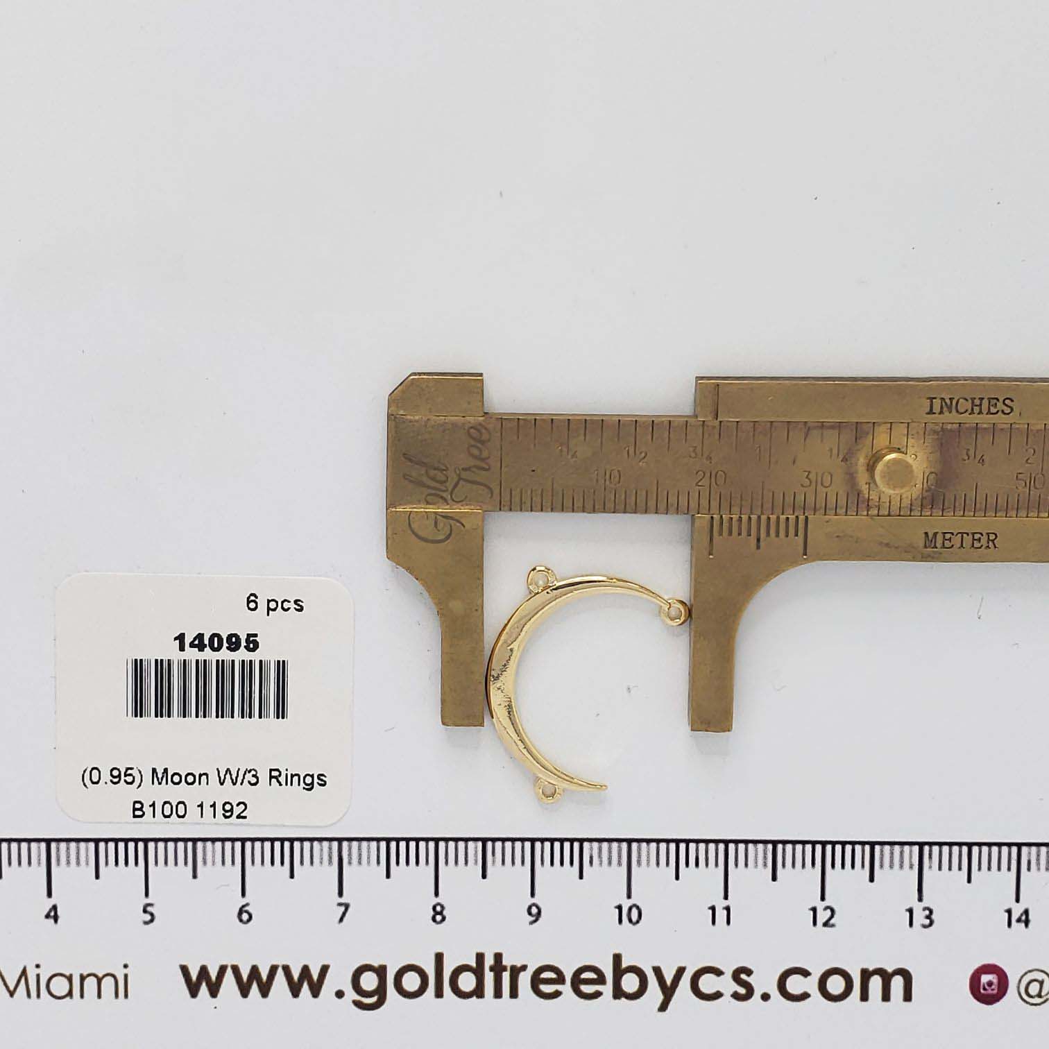 14095 Moon with Three Rings Connector