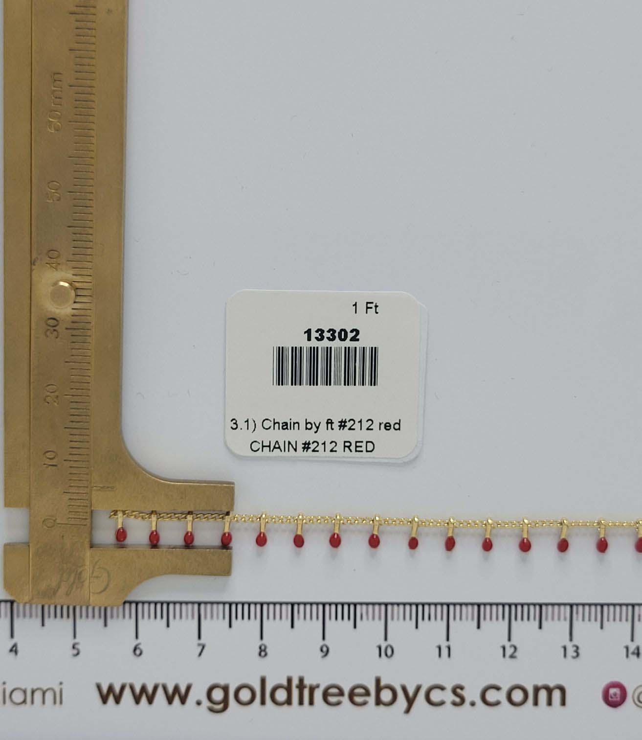 13302 Chain by ft #212 red