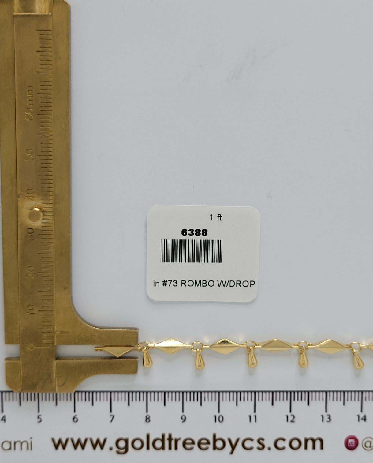 6388 Chain #73 ROMBO W/DROP