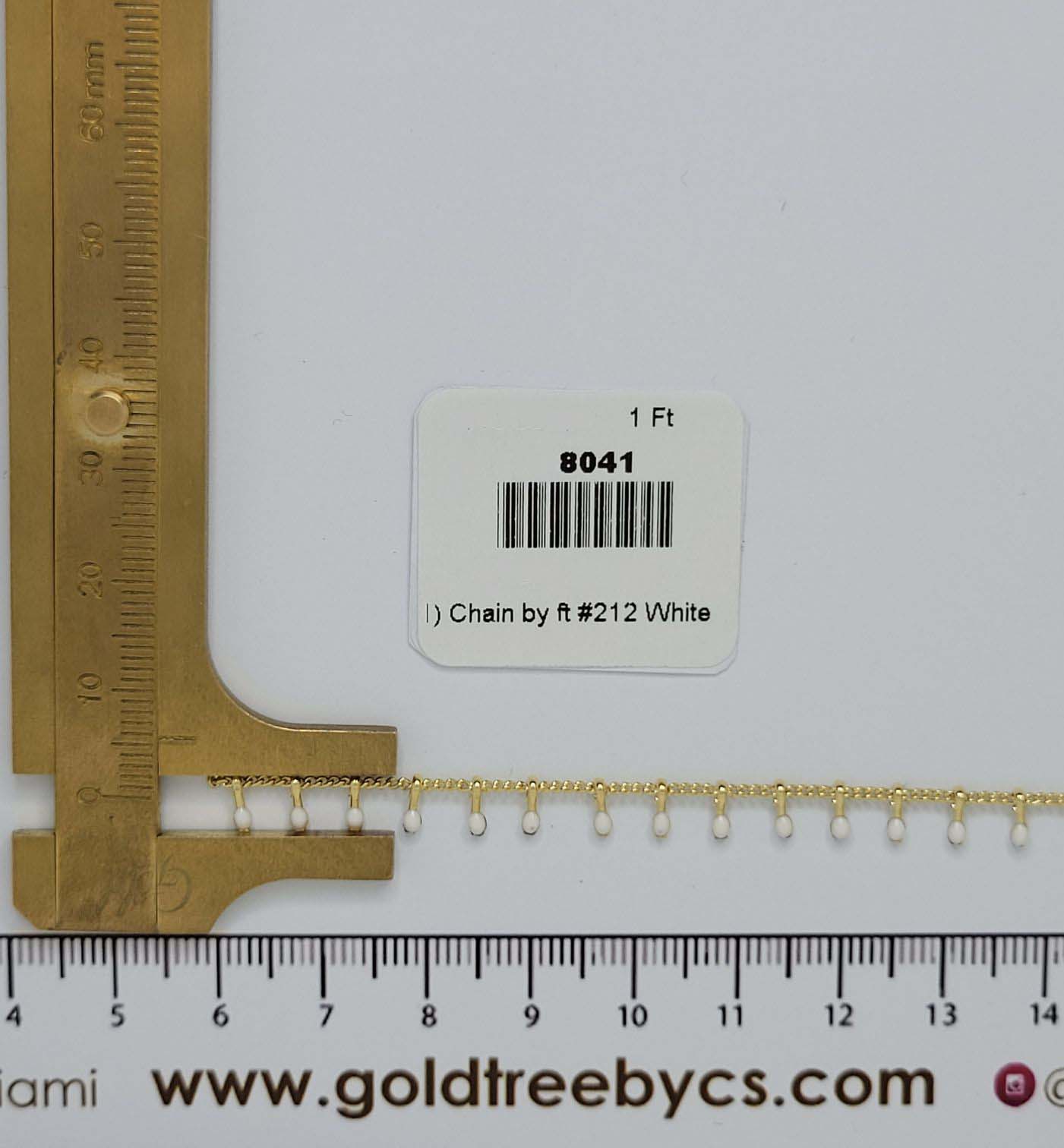 8041 Chain by ft #212 White