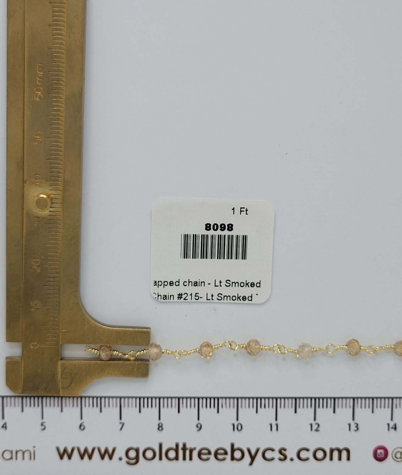 8098 Hand wrapped chain - Lt Smoked