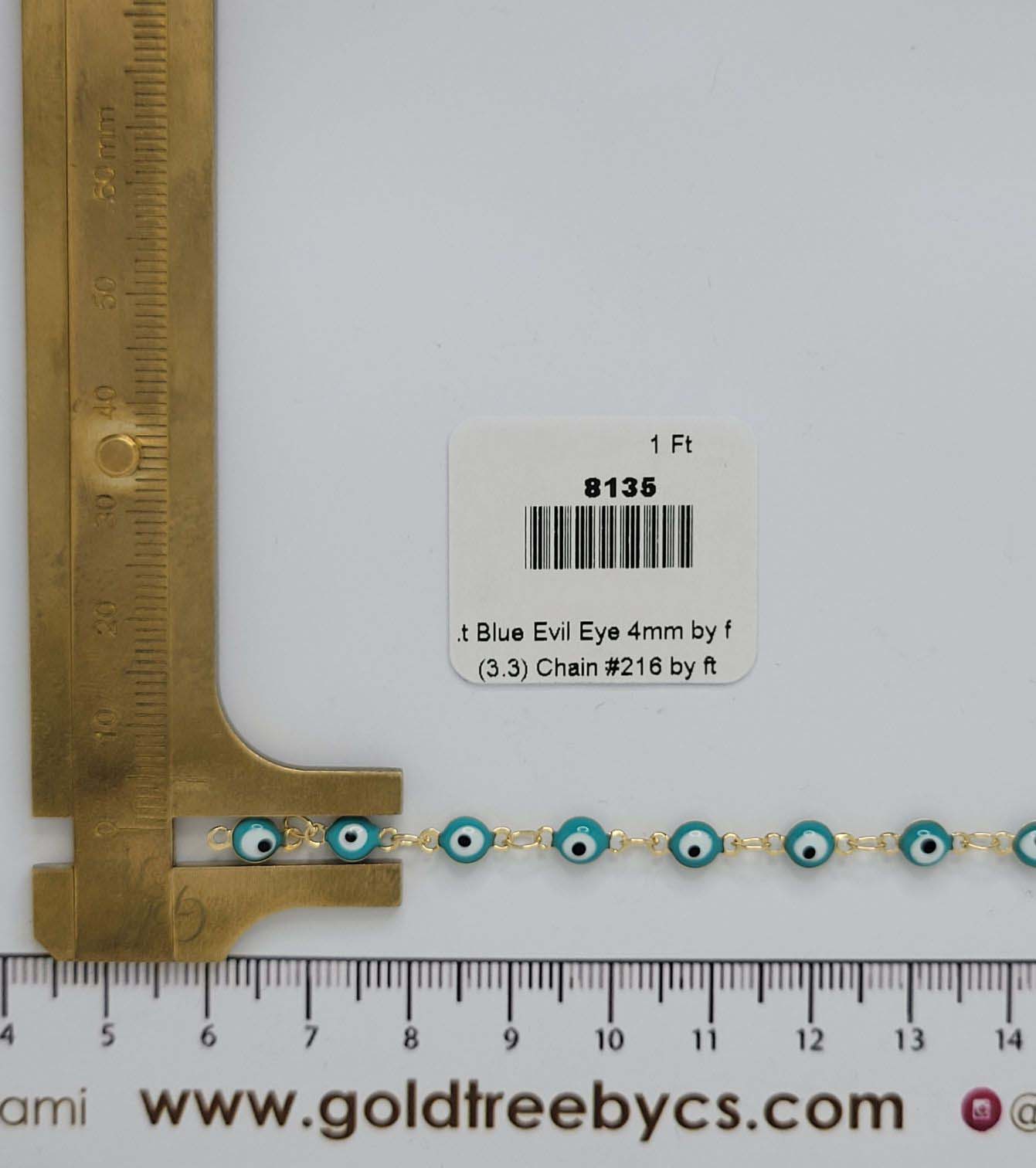 8135 Evin Eye turquoise Chain