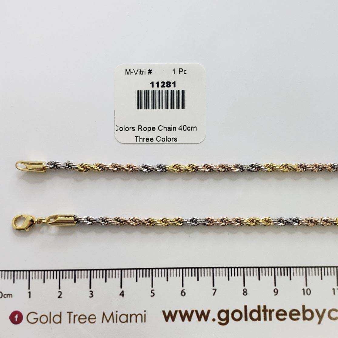 11281 Cadena Cuerda Tres Colores