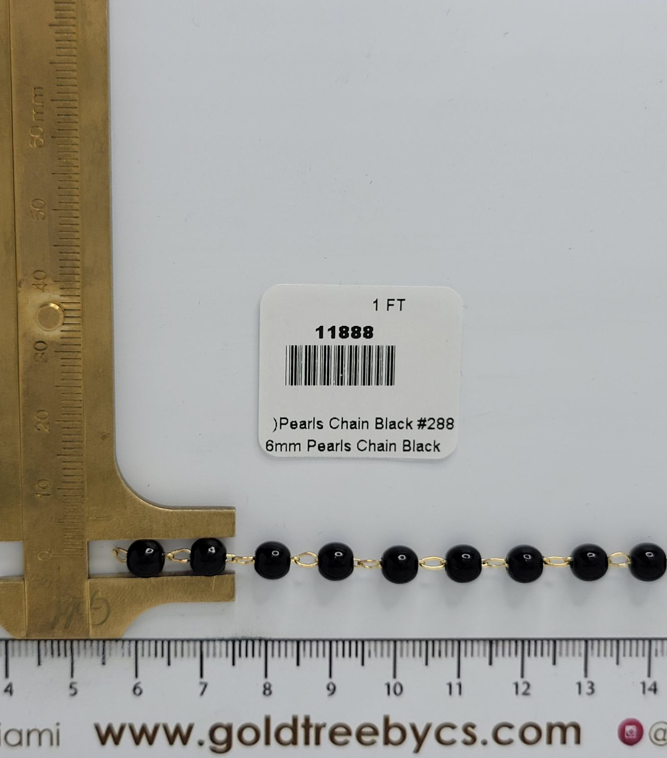 11888 Pearls Chain Black #288