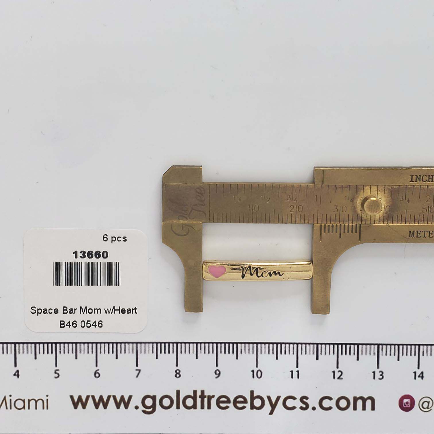 13660 Spacer Bar Mom with Heart