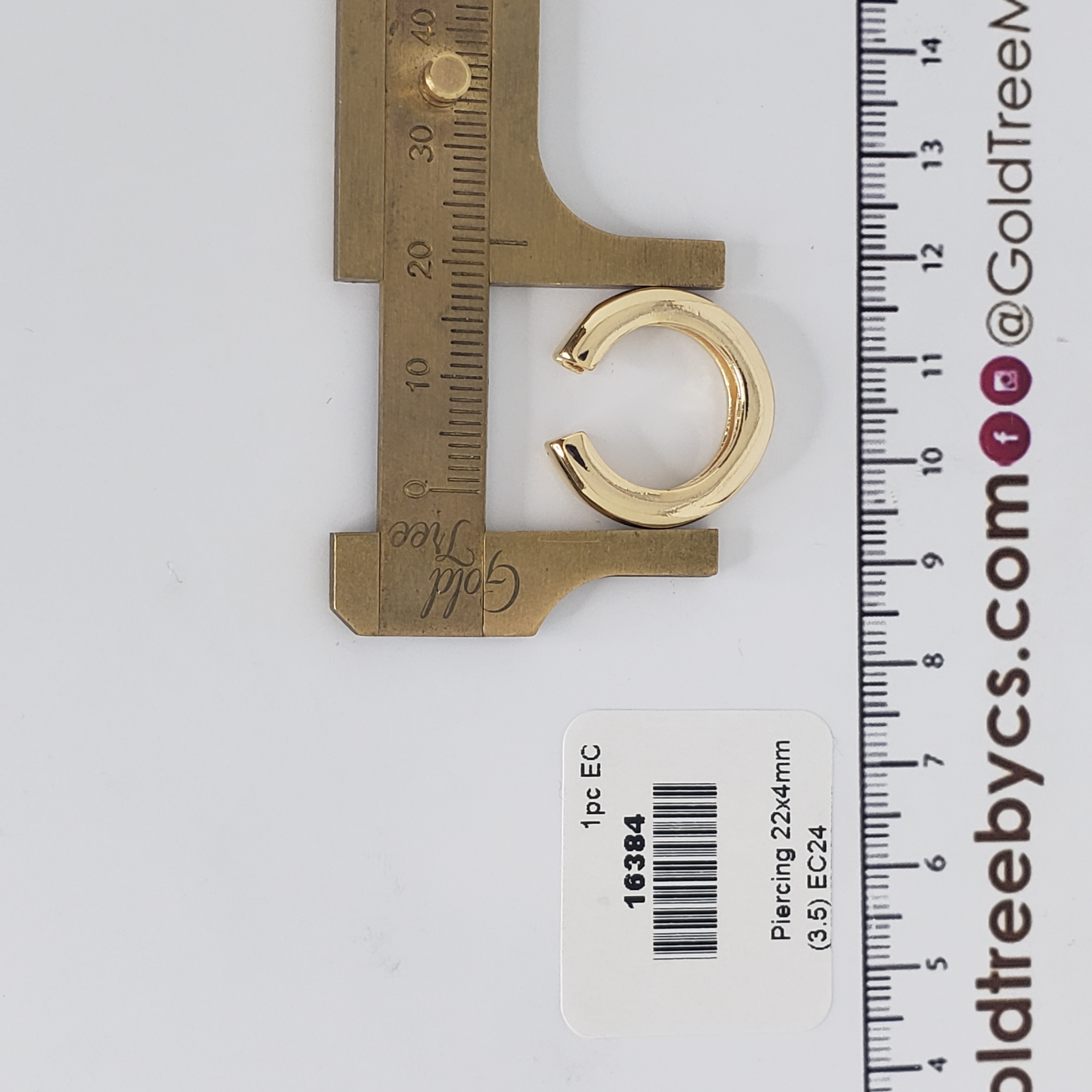 16384 Gold Classic Ear Cuff