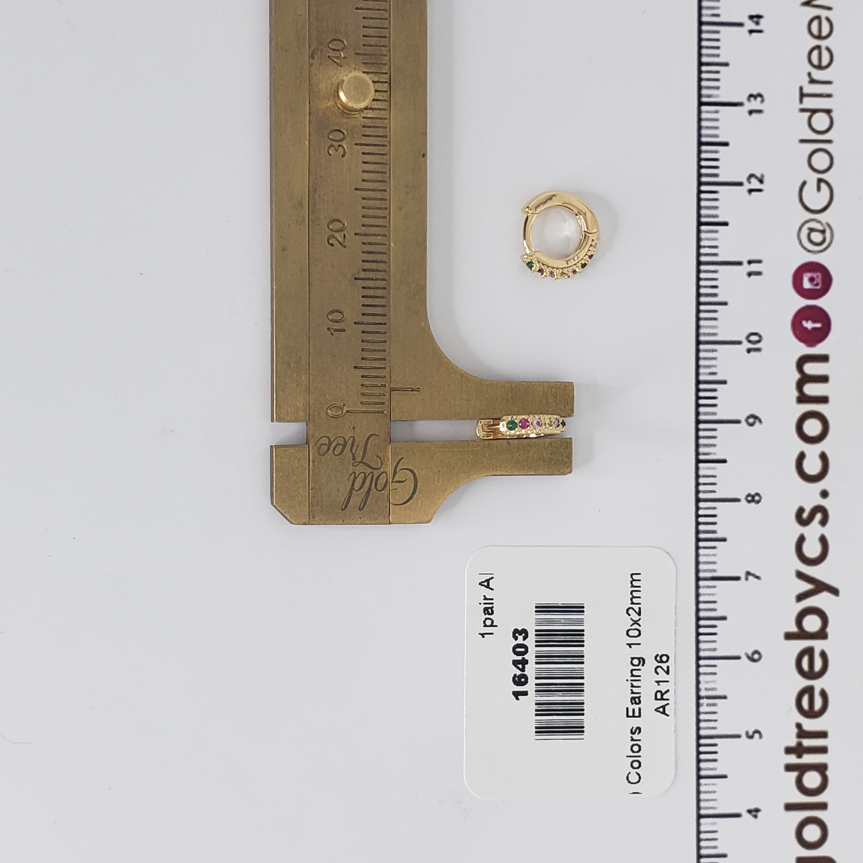 16403 10x2mm Colors Earring