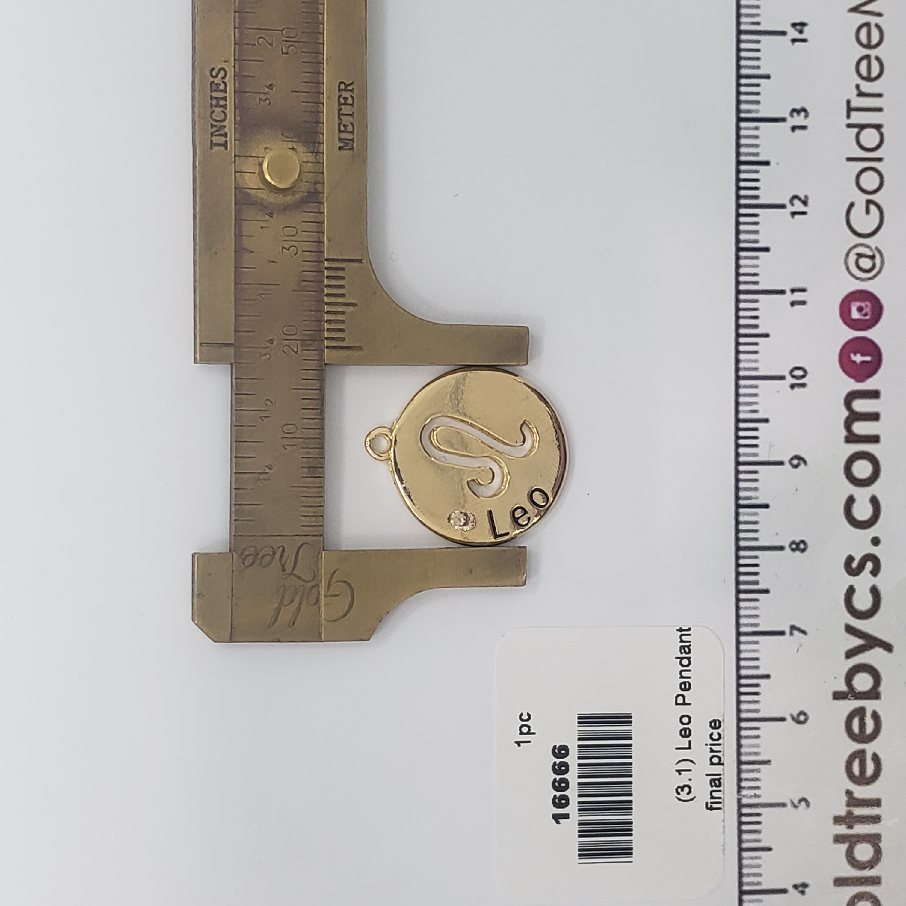 16666 Cadena Leo Dorado