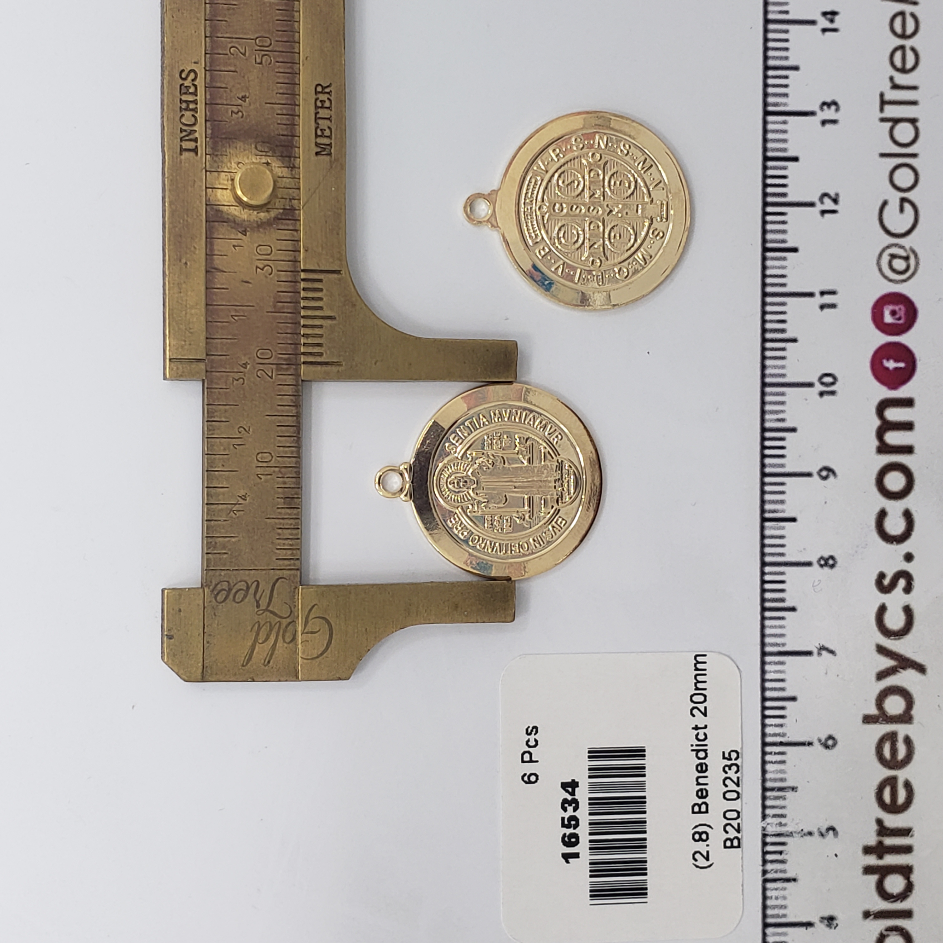 16534 Small St. Benedict Protective Charm