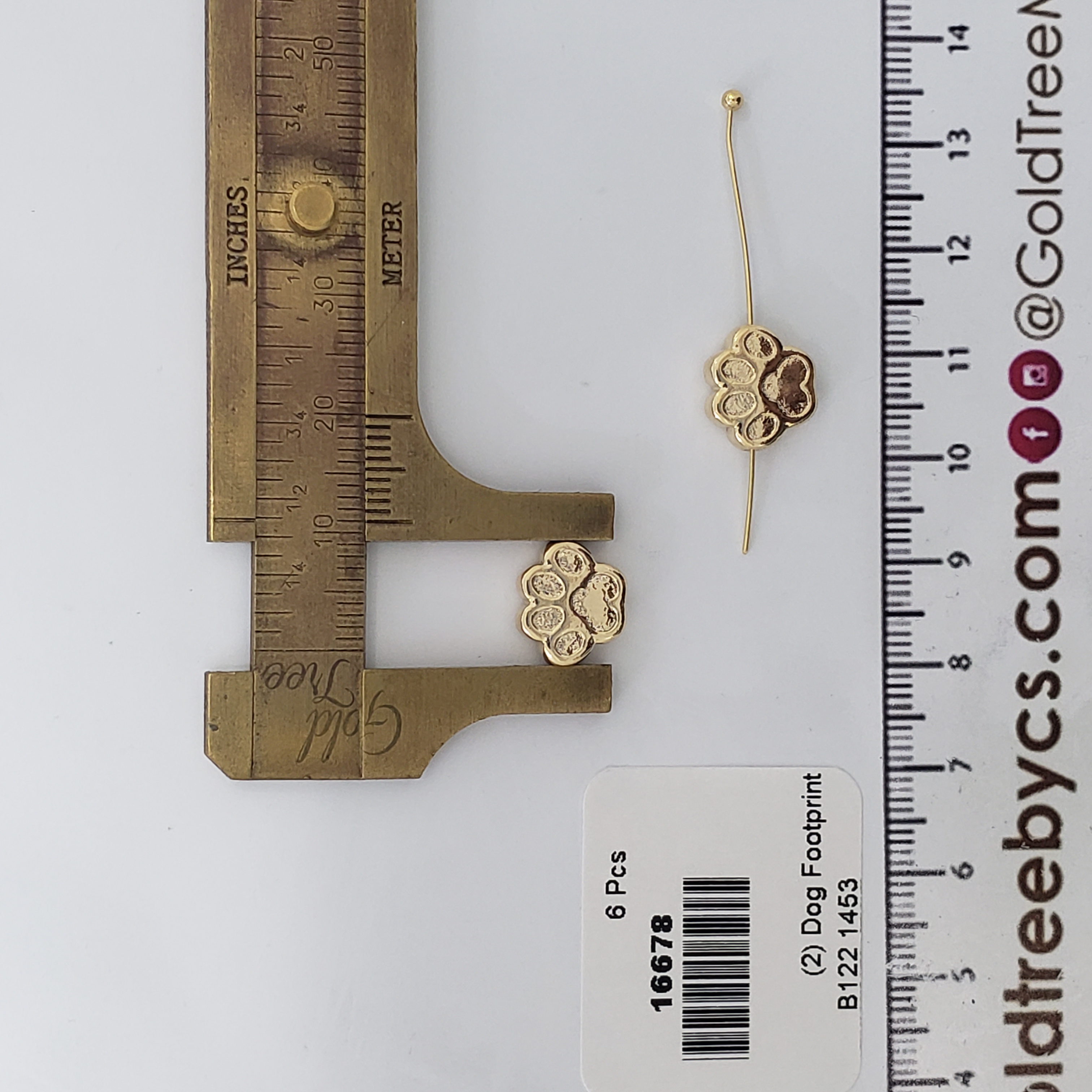 16678 Dog Footprint Spacer