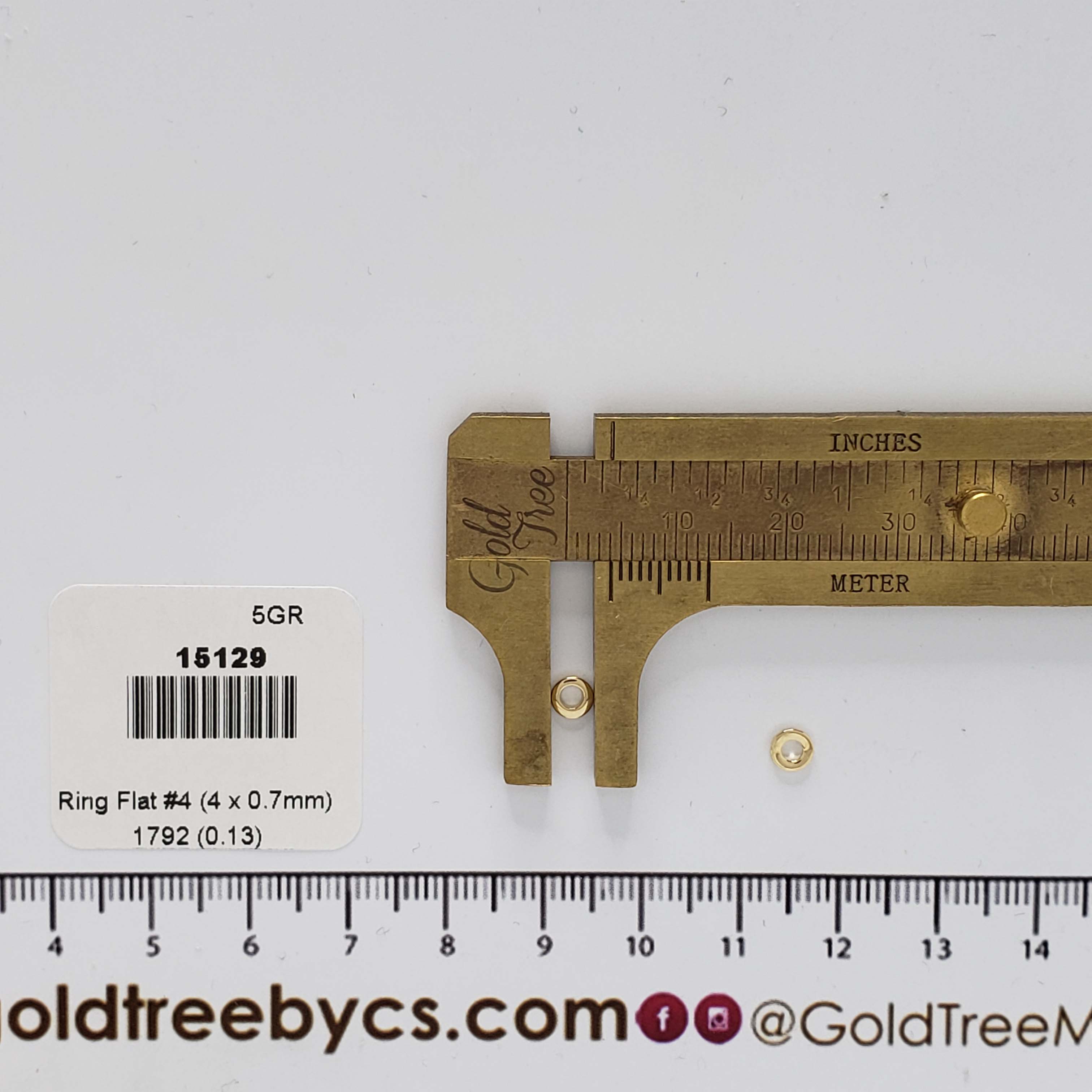 15129 4 x0.7mm Closed Ring Flat