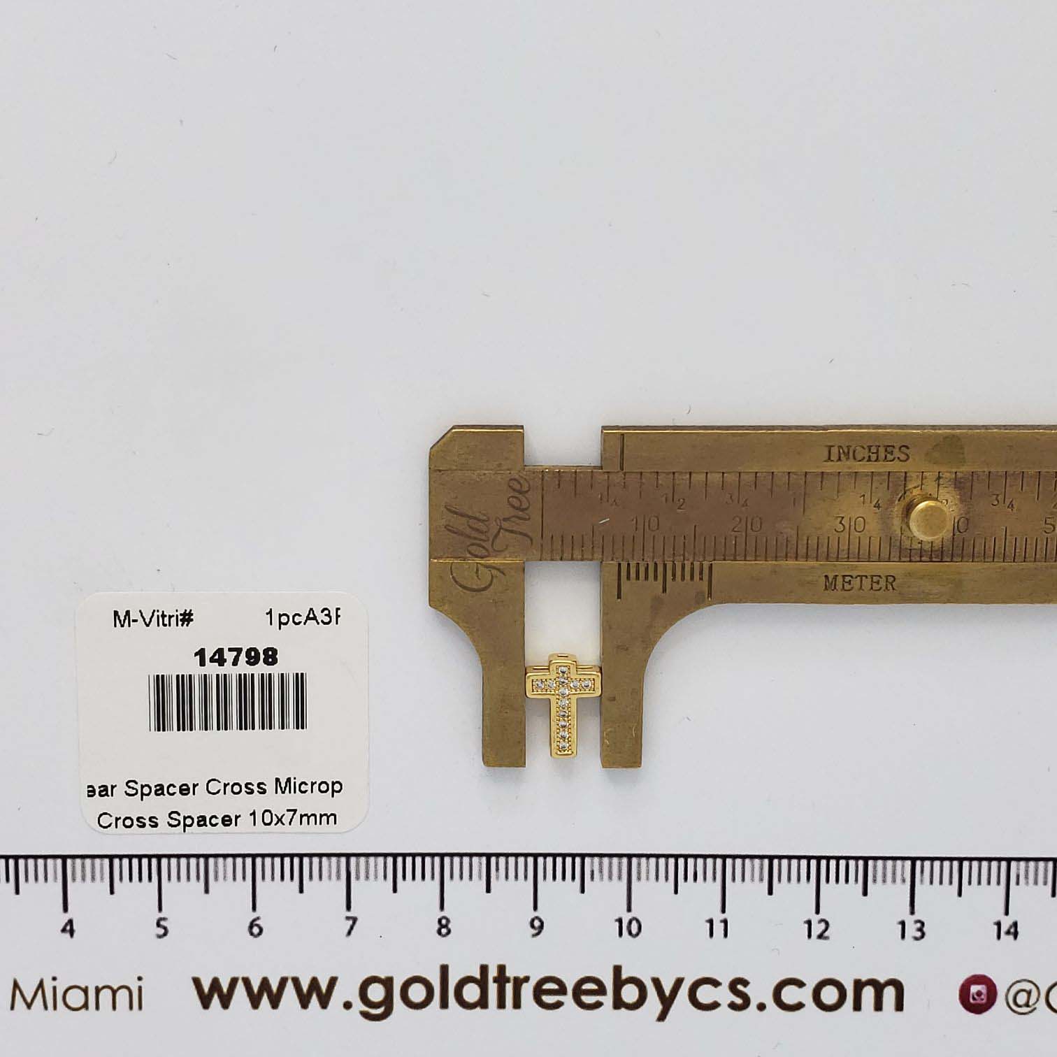 14798 Mini Clear Spacer Cross Micropave