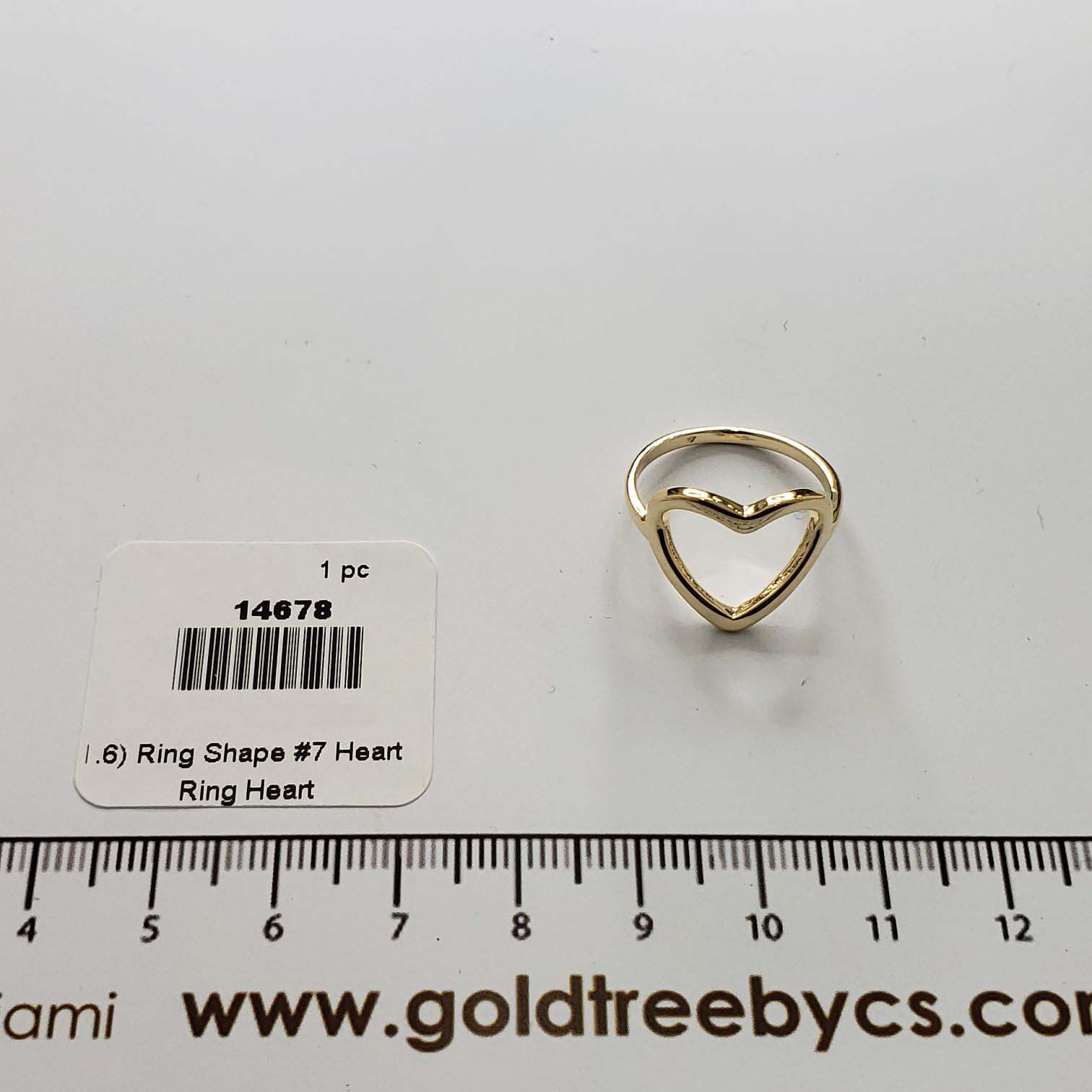 14678 Anillo Forma #7 Corazón