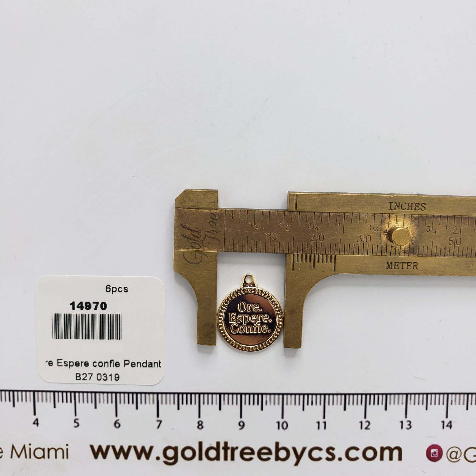 14970 ´Ore Espere Confie´ Pendant