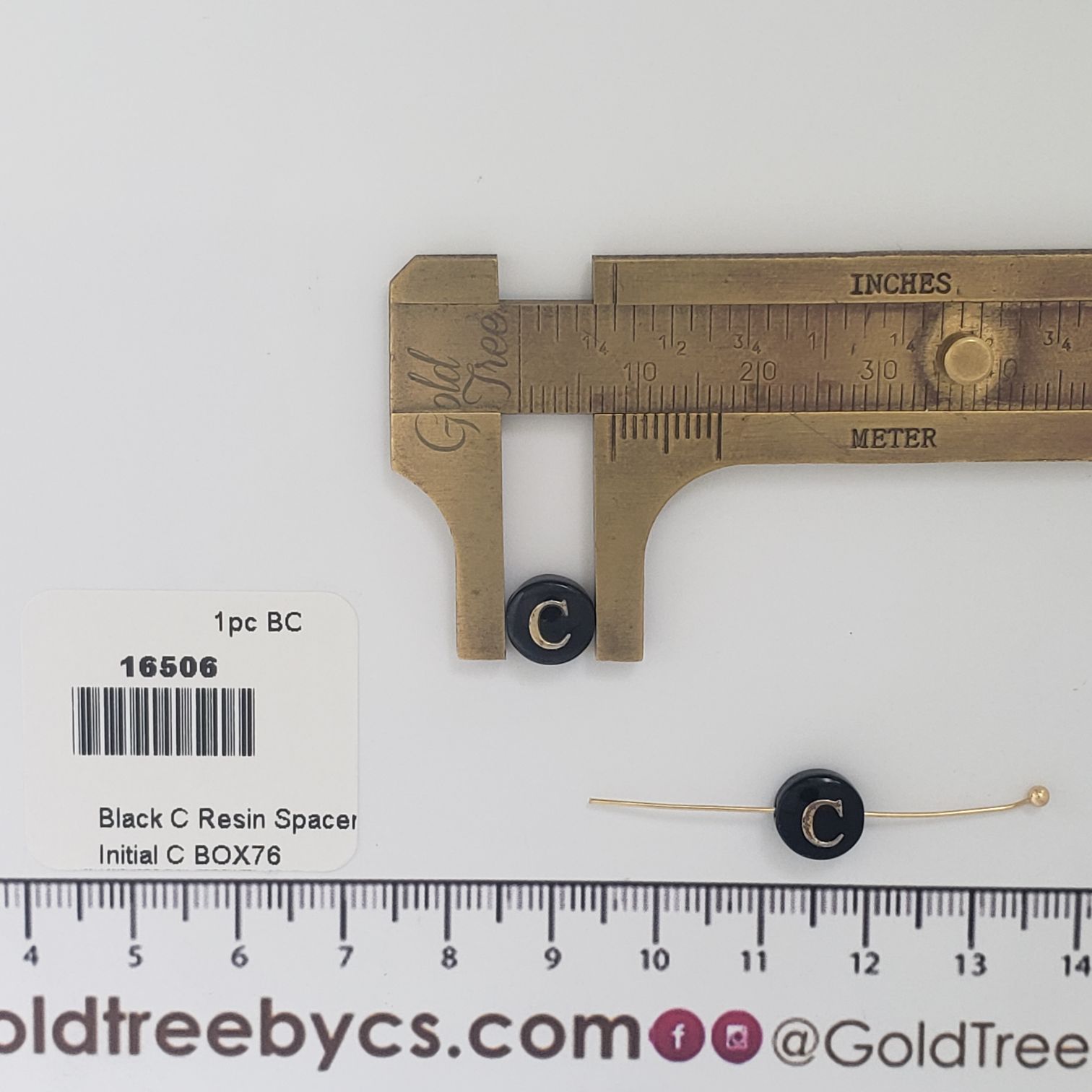 16506 Espaciador de Resina Negra C