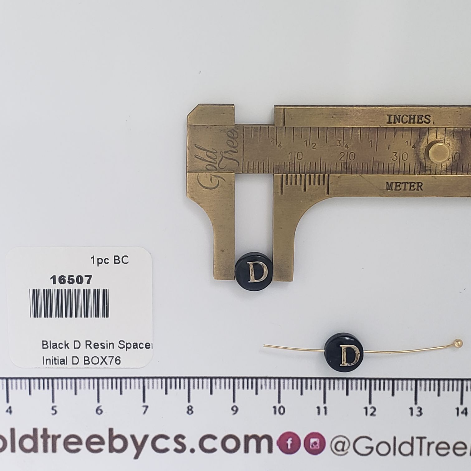 16507 Espaciador de Resina Negra D