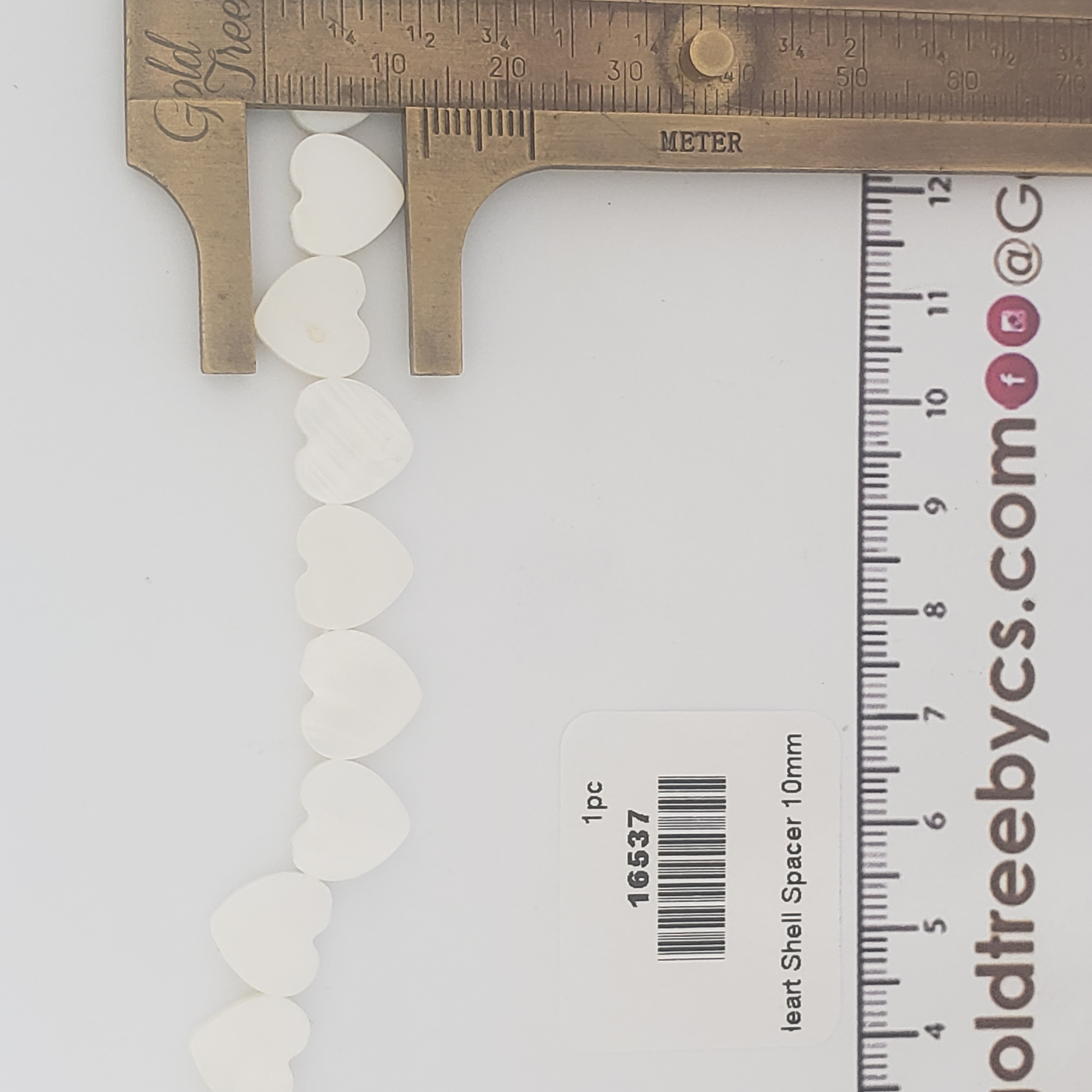 16537 Separador Concha Corazón Mediano