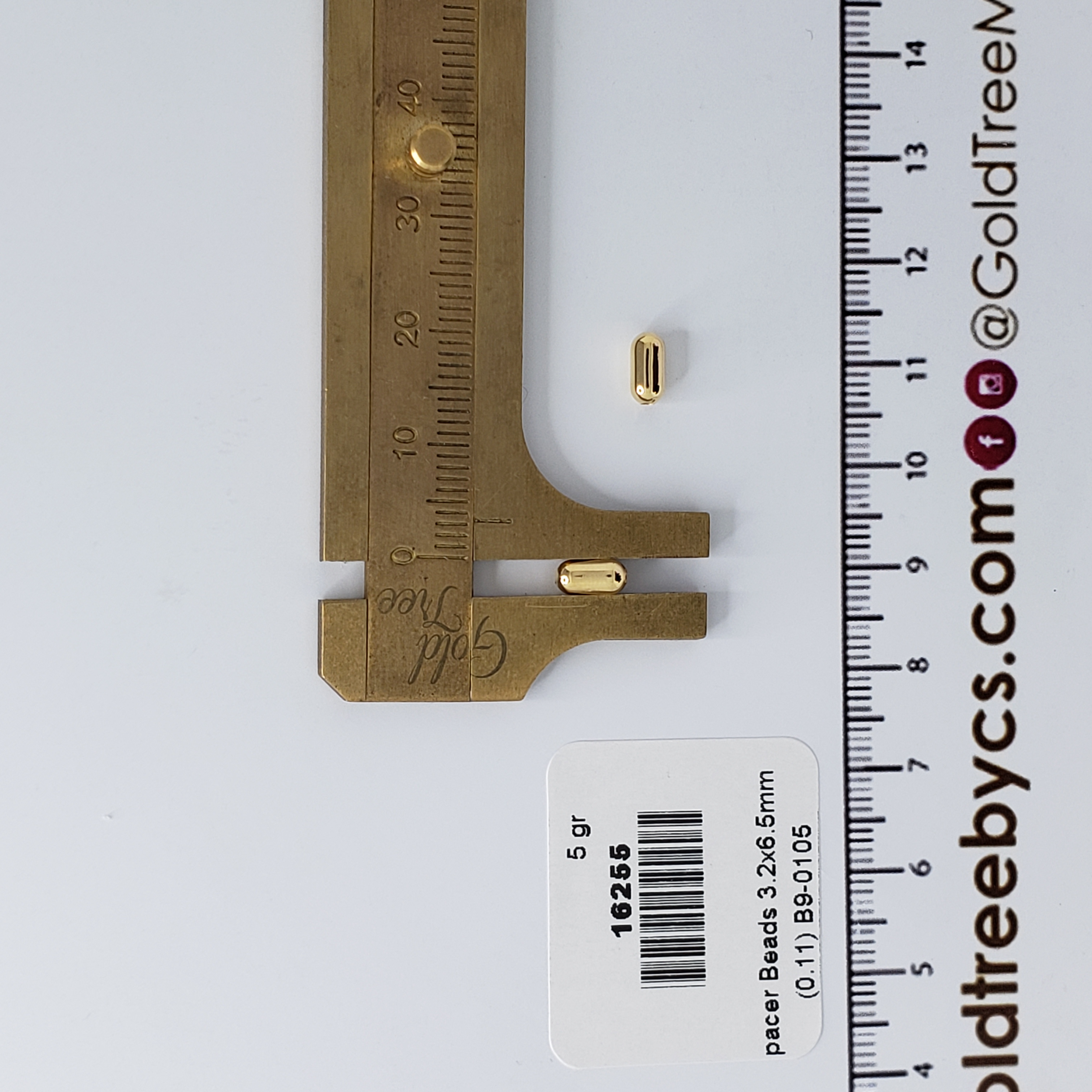 16255 Gold Mini Spacer