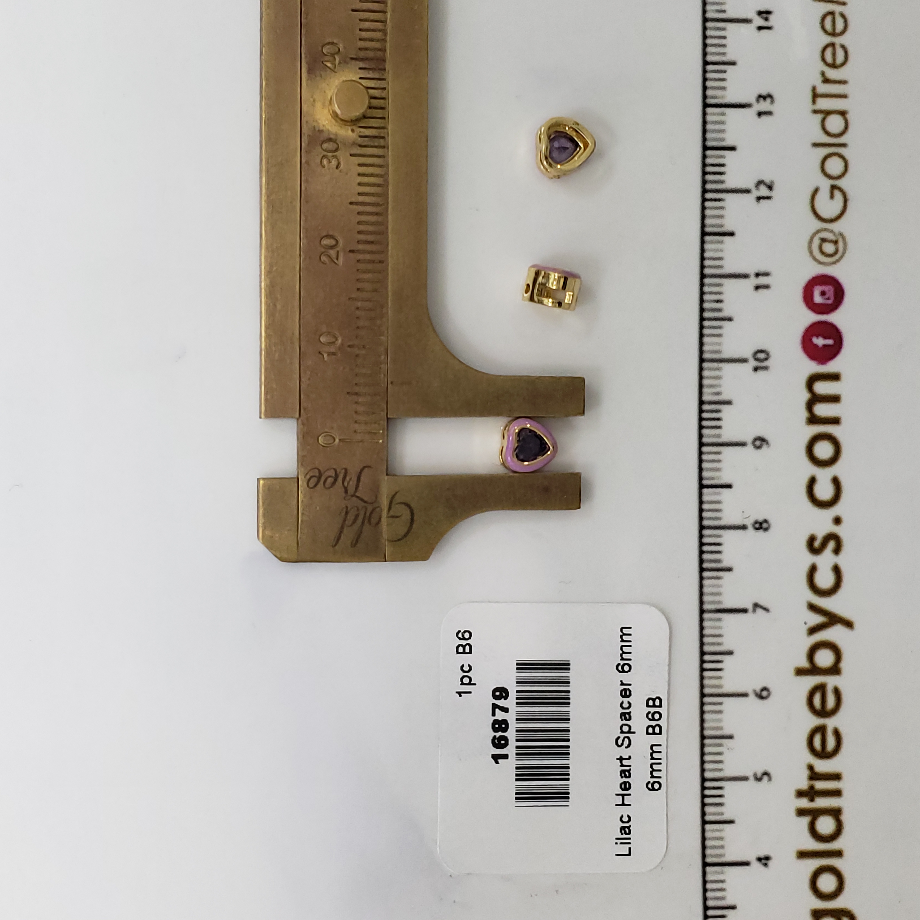 16879 Lilac Heart Spacer