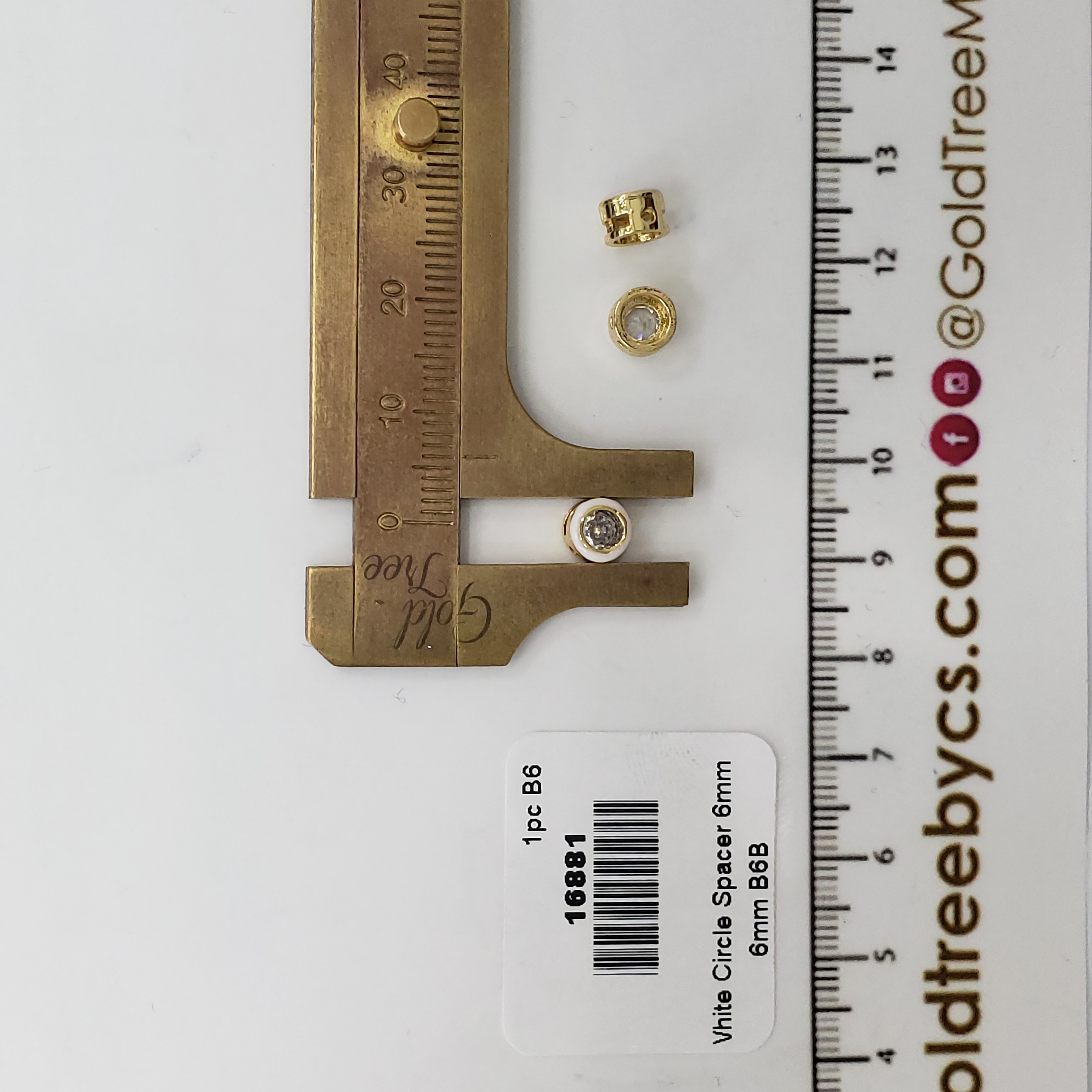 16881 White Circle Spacer