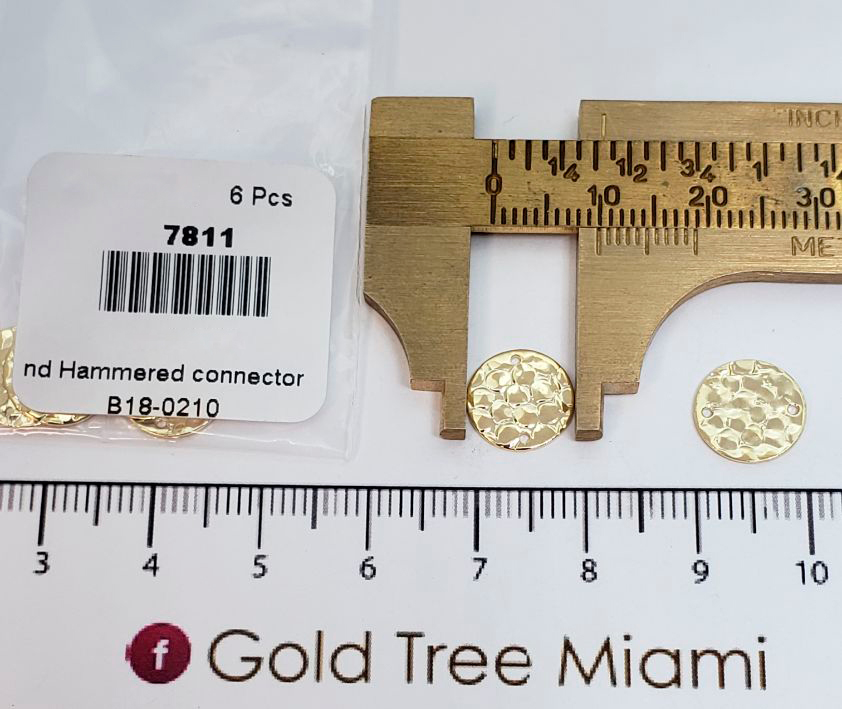7811 Hammered Round Connector