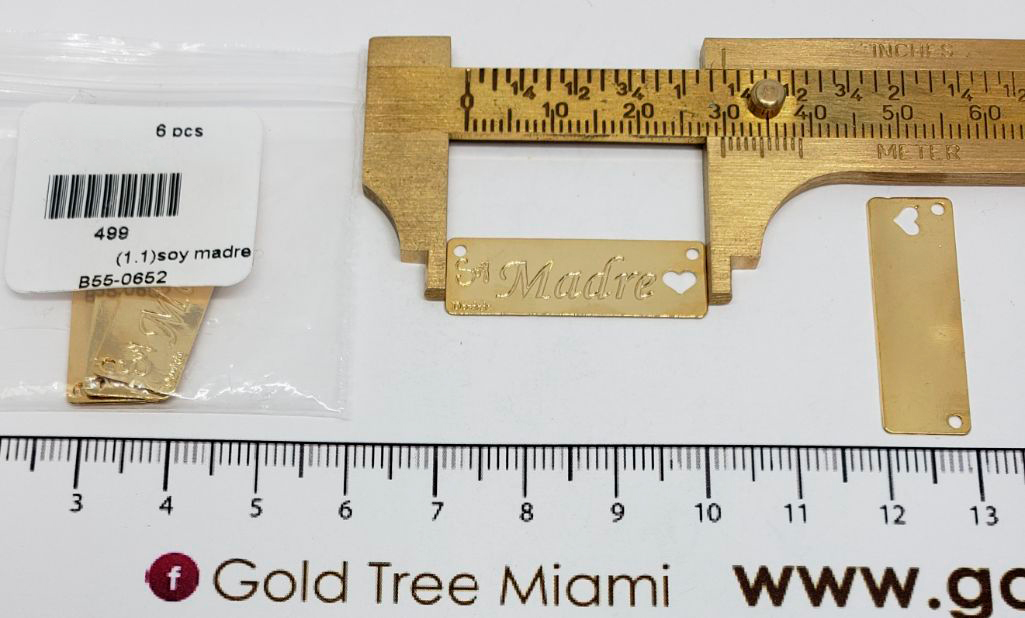 499 ´Soy Madre´ Bar Gold Connector