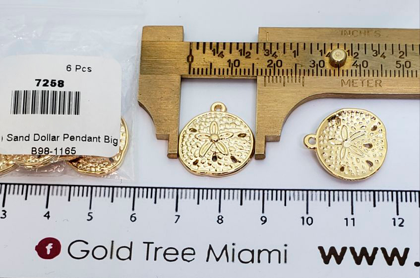 7258 Big Sand Dollar Pendant 