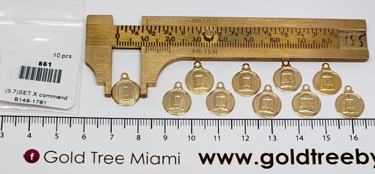 551 Set Ten Command Charms