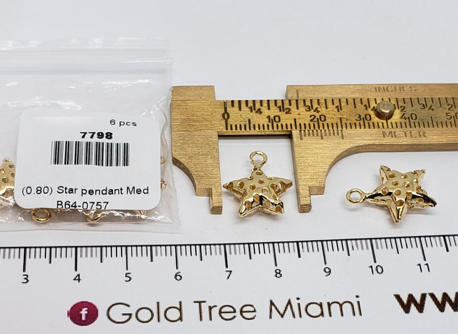 7798 Golden Star Pendant
