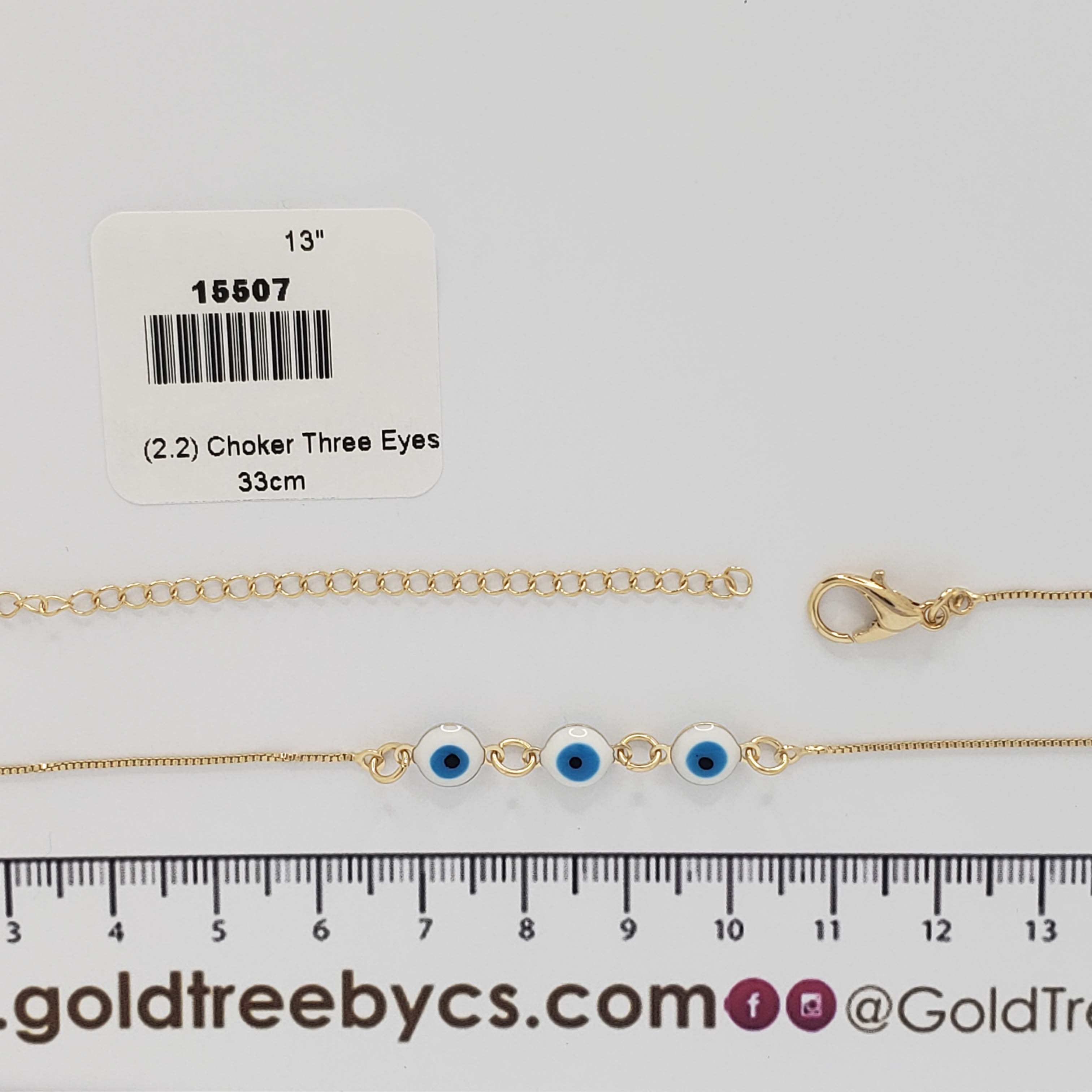 15507 Choker Three Eyes