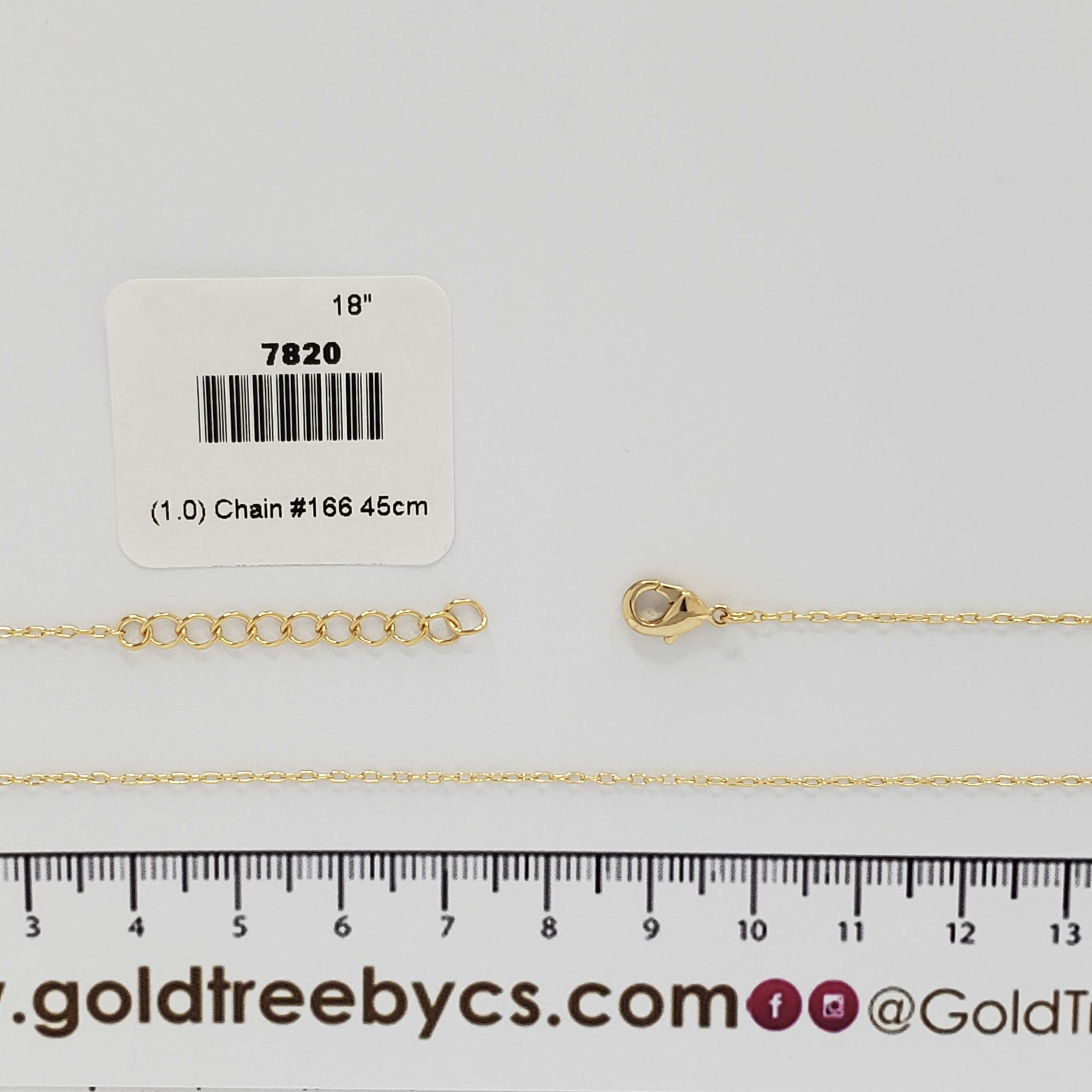 7820 18" Paperclip Chain Necklace 2.25mm