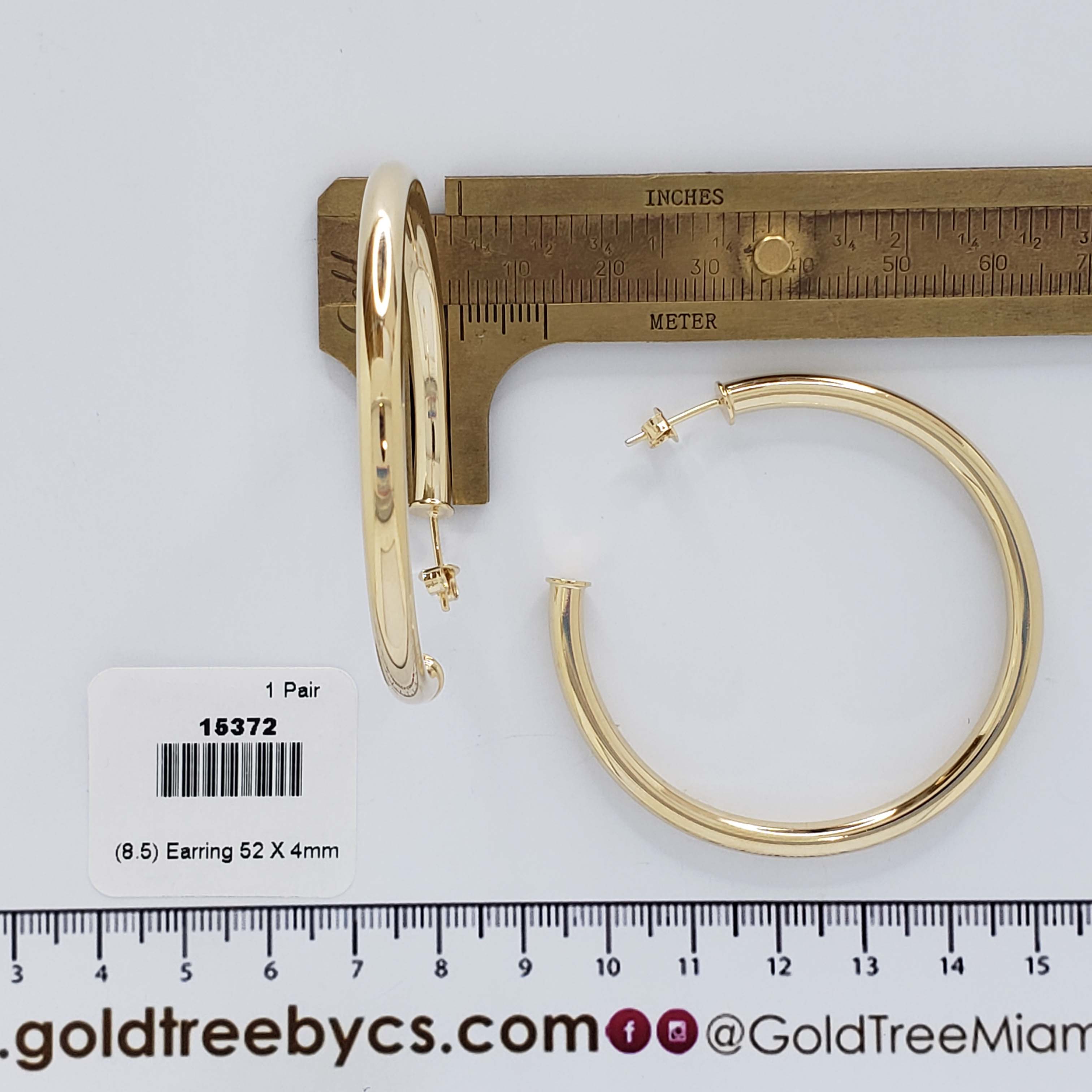 15372 52x4mm Earring