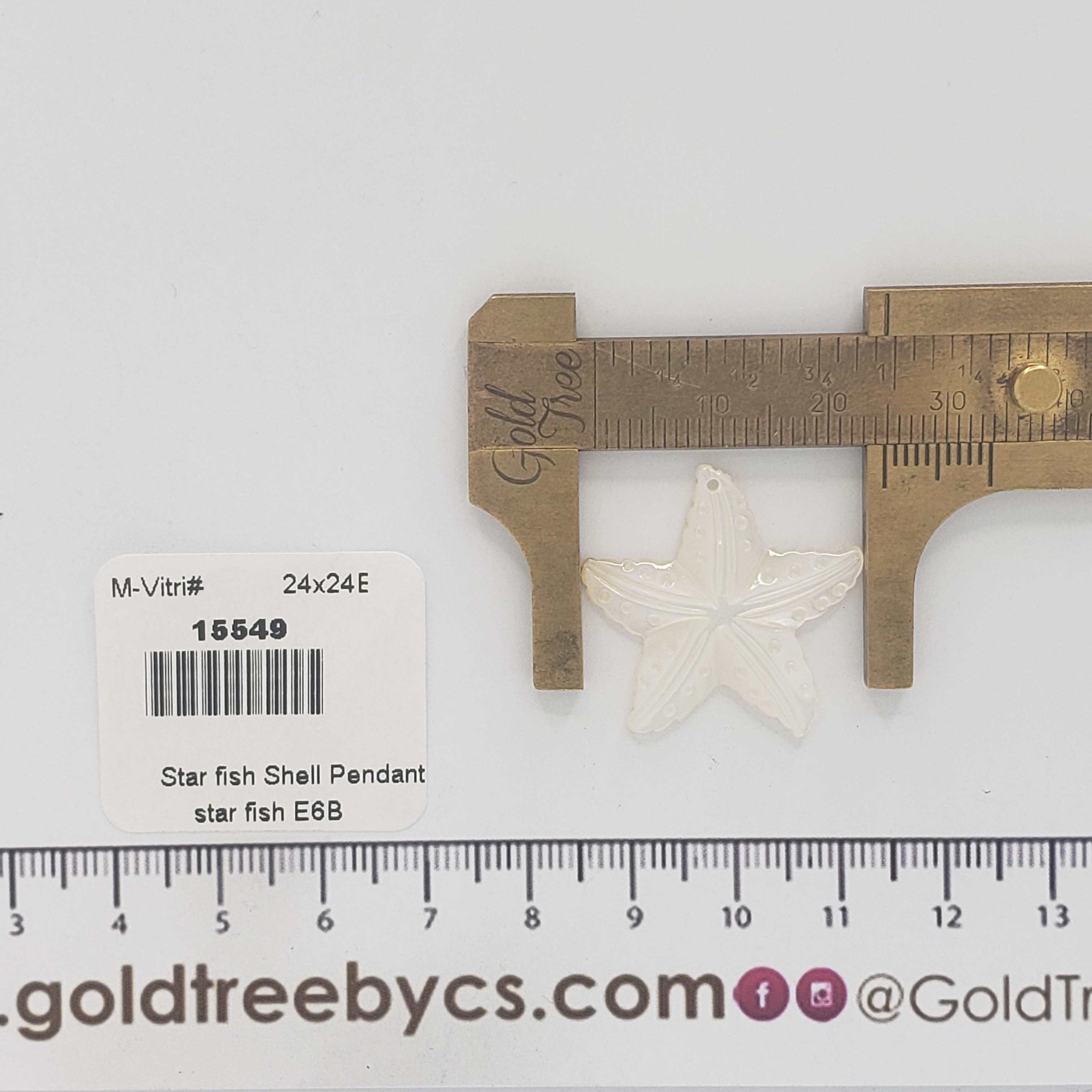 15549 Shell Starfish Pendant