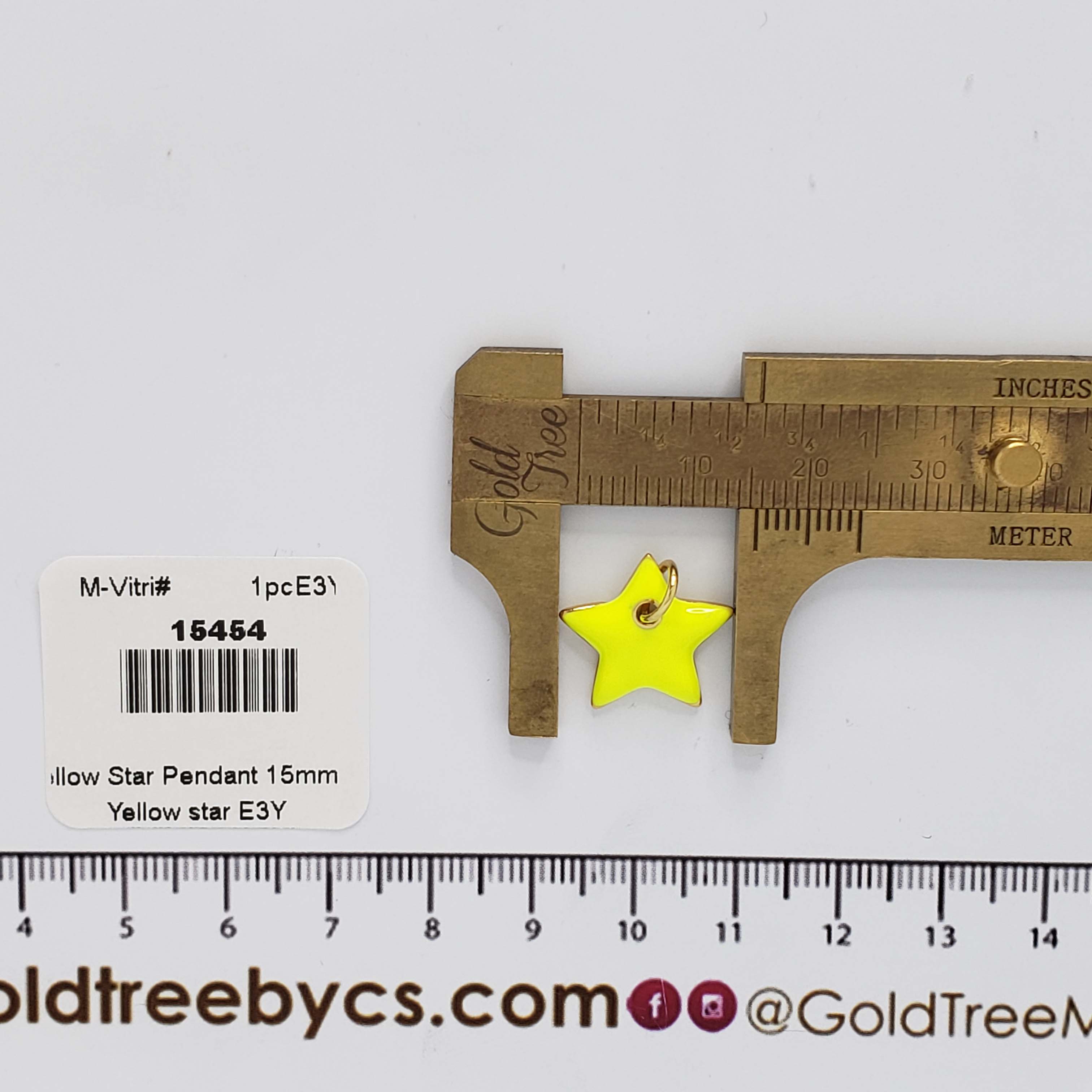 15454 Medalla De Estrella Amarilla