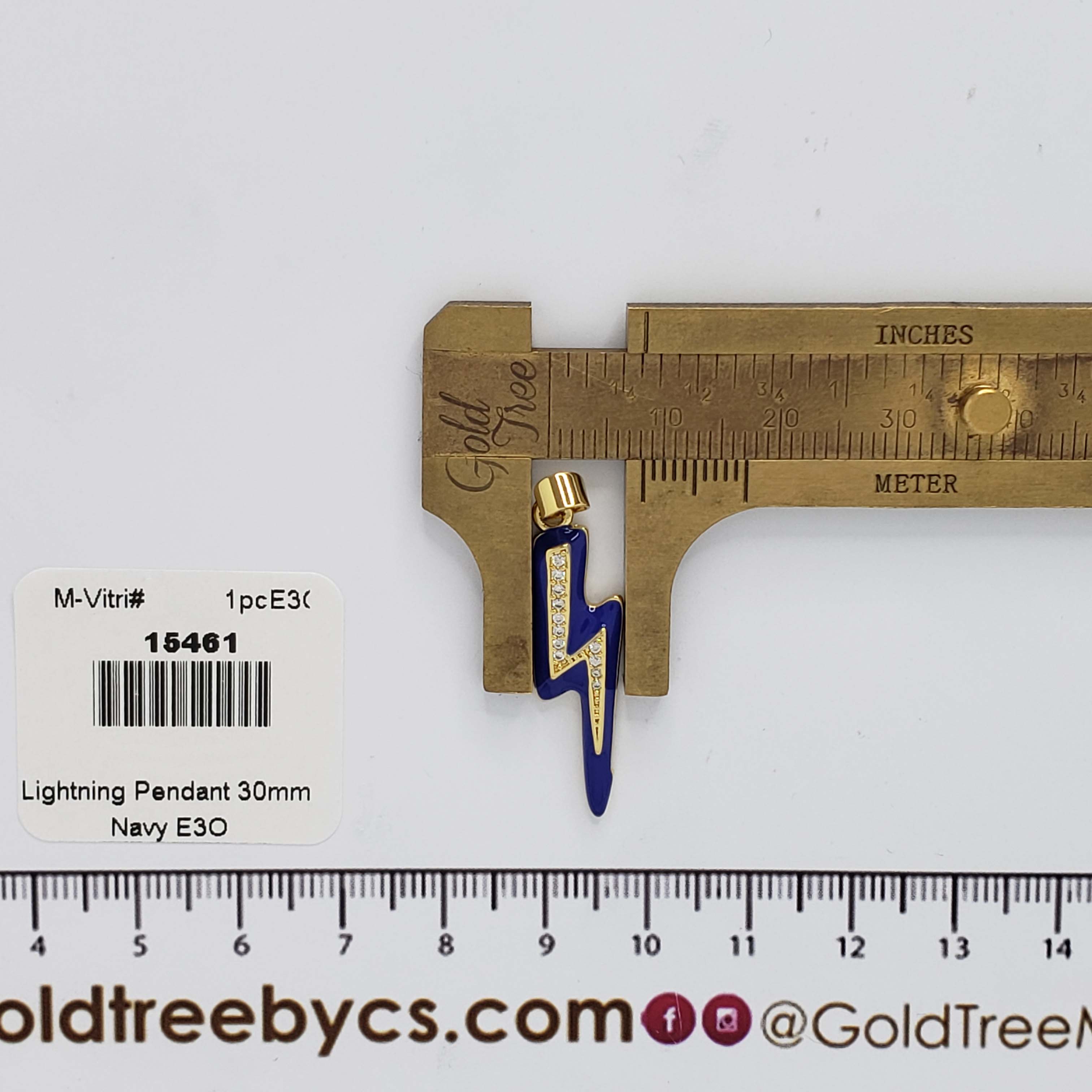 15461 Cadena Rayo Azul Marino