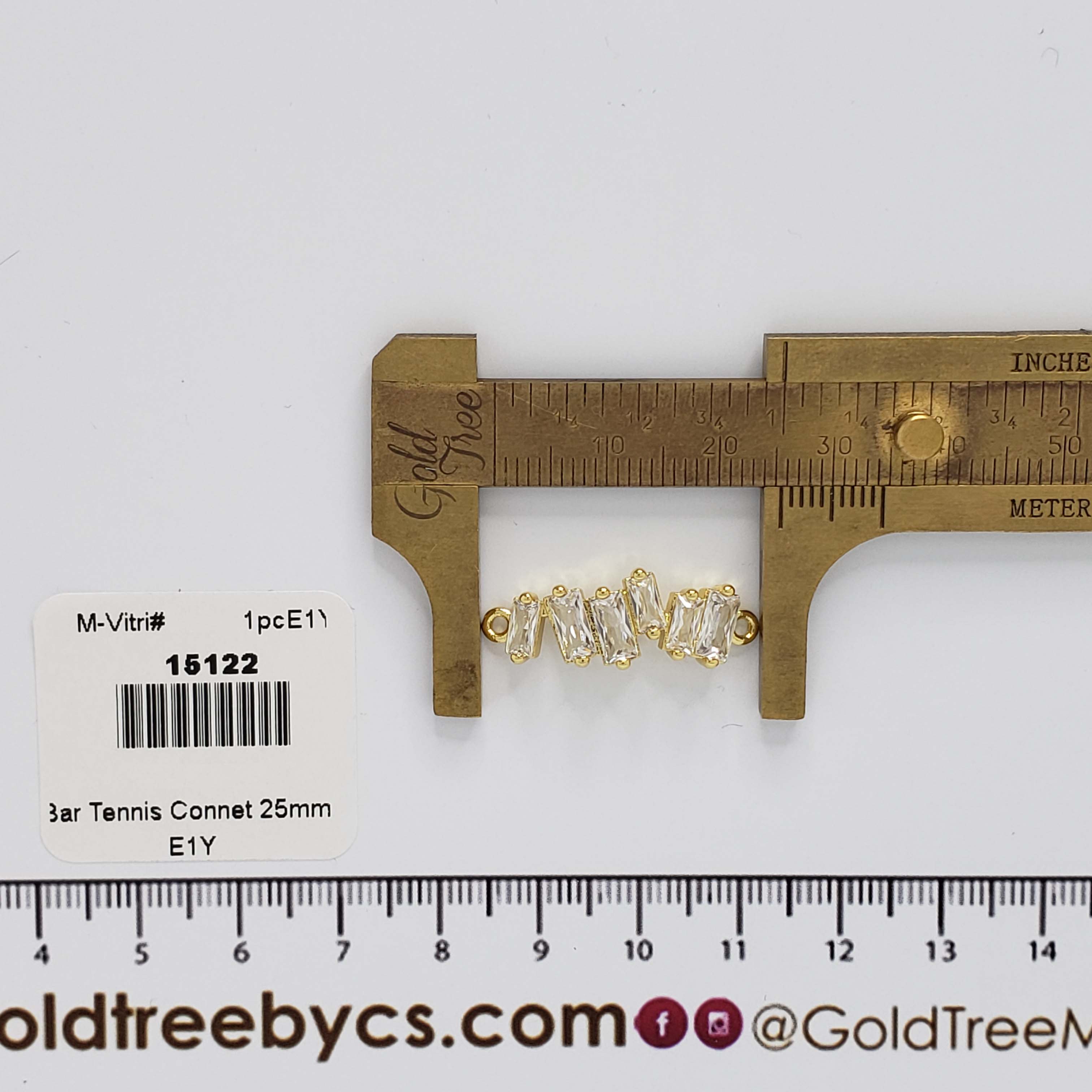 15122 Clear Micropave Bar Connector