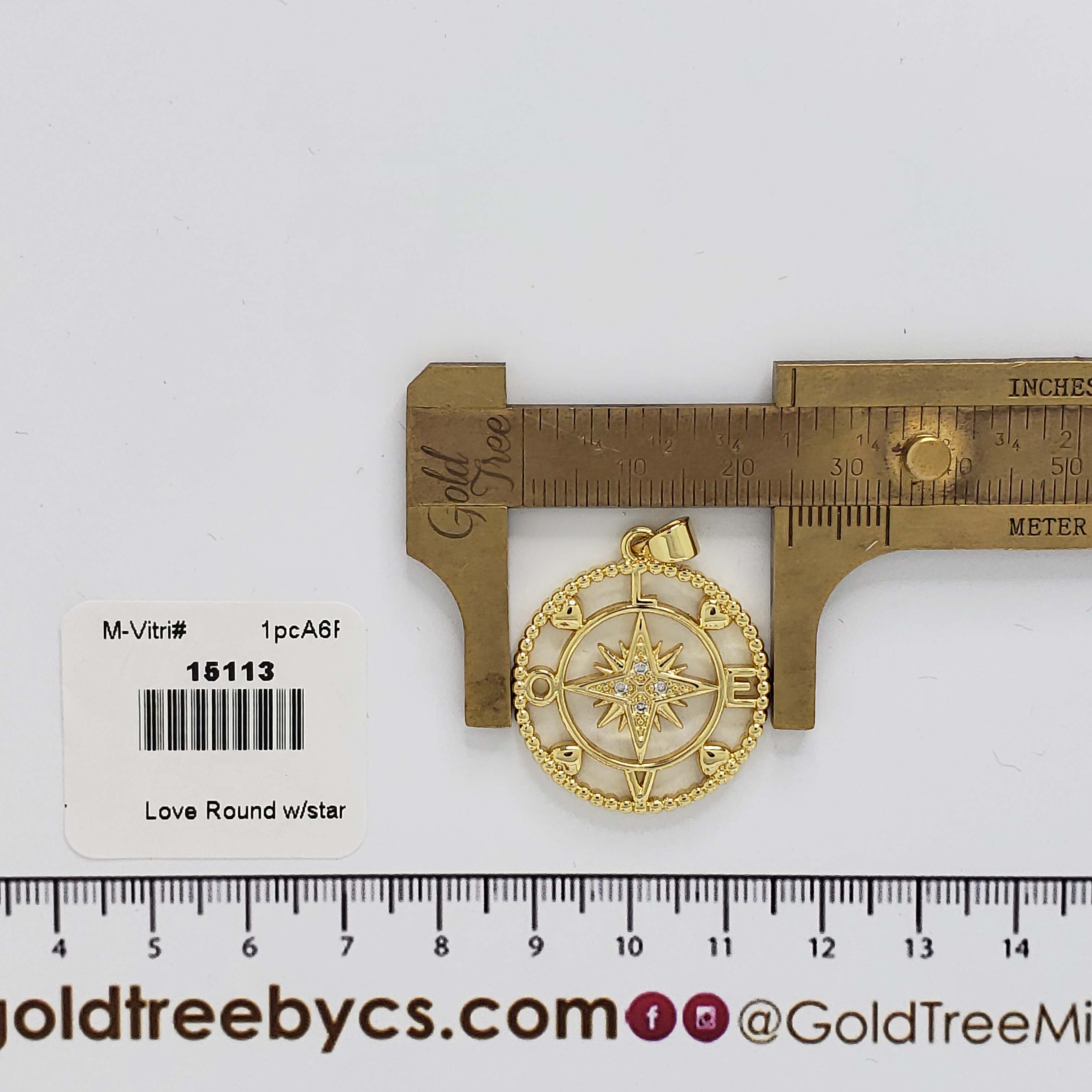 15113 Love Round with Star