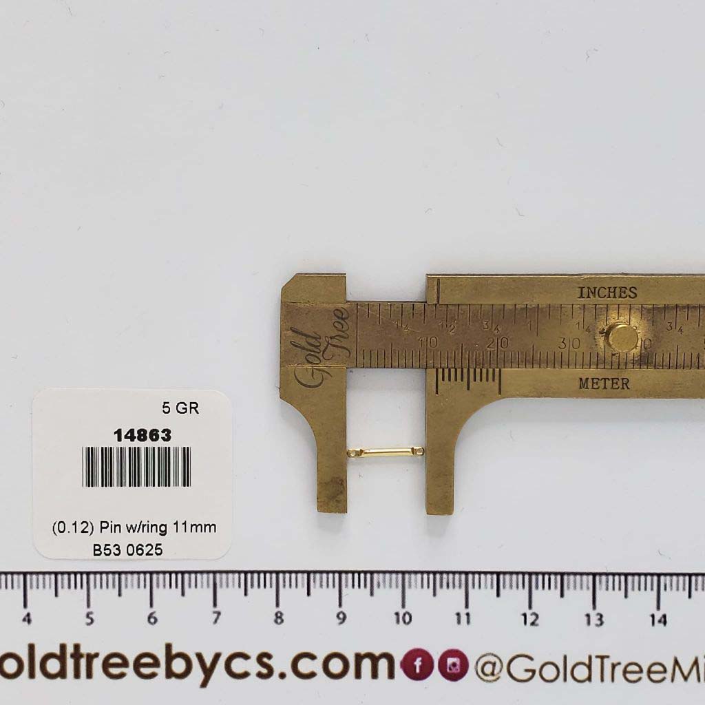 14863 Small Pin with Two Rings 11mm