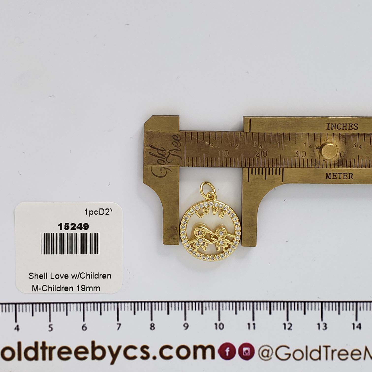 15249 Shell Love with Children Pendant